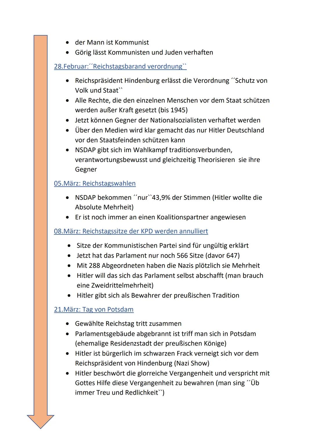 Errichtung der NS-Diktatur
Adolf Hitler hat es geschafft in wenigen Monaten eine Diktatur aus Deutschland
zu machen
30. Januar: Hitler wird