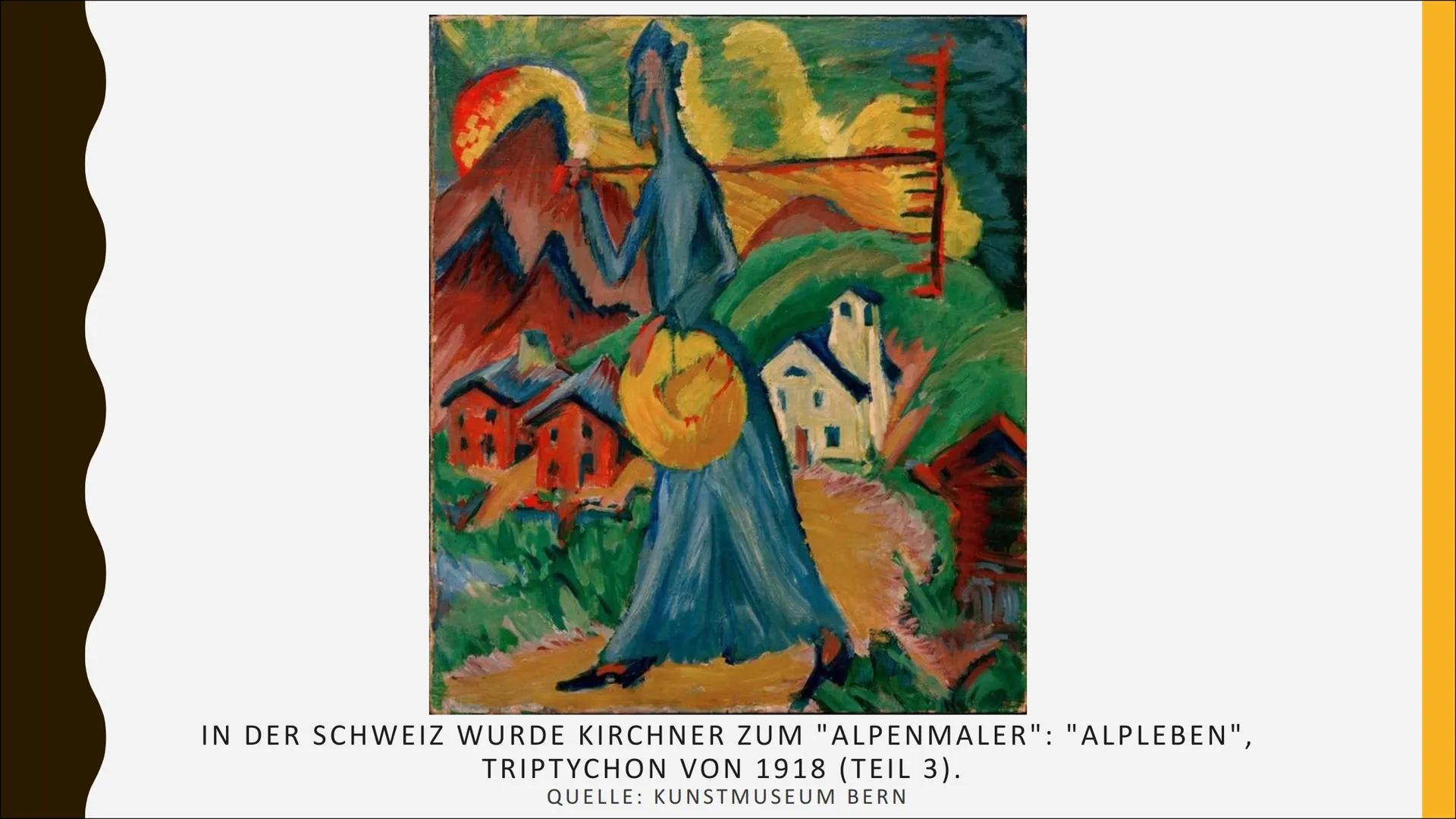 ERNST
LUDWIG
KIRCHNER
WICHTIGER VERTRETER DES
EXPRESSIONISMUS UND VORREITER
DER MODERNE
Kopf des Malers
(Selbstbildnis),
1925 # THEMEN
*