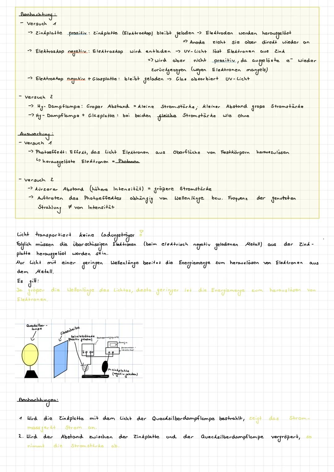 Hallwachsversuch/experiment
Mit dem Hallwachs - Versuch werden die Eigenschaften des Lichtes untersucht, indem
iedener Lichtquellen
auf
ist.