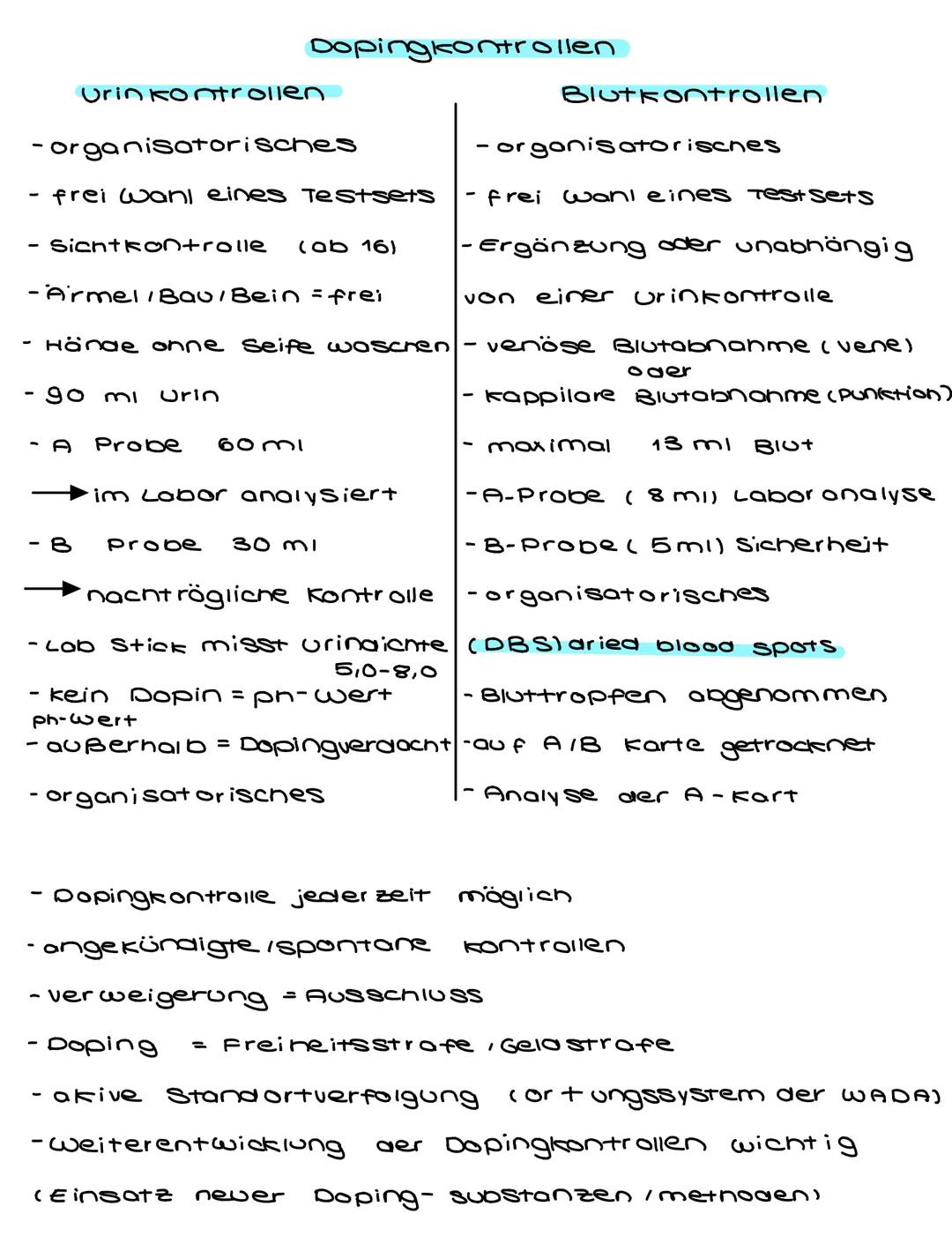 # Doping im Sport
(Definition / Kriterien / Substanzen / Formen/
kontrollen/EPO/Pro-Contra (Legalisierung)
Definition:
„Anwendung verbote