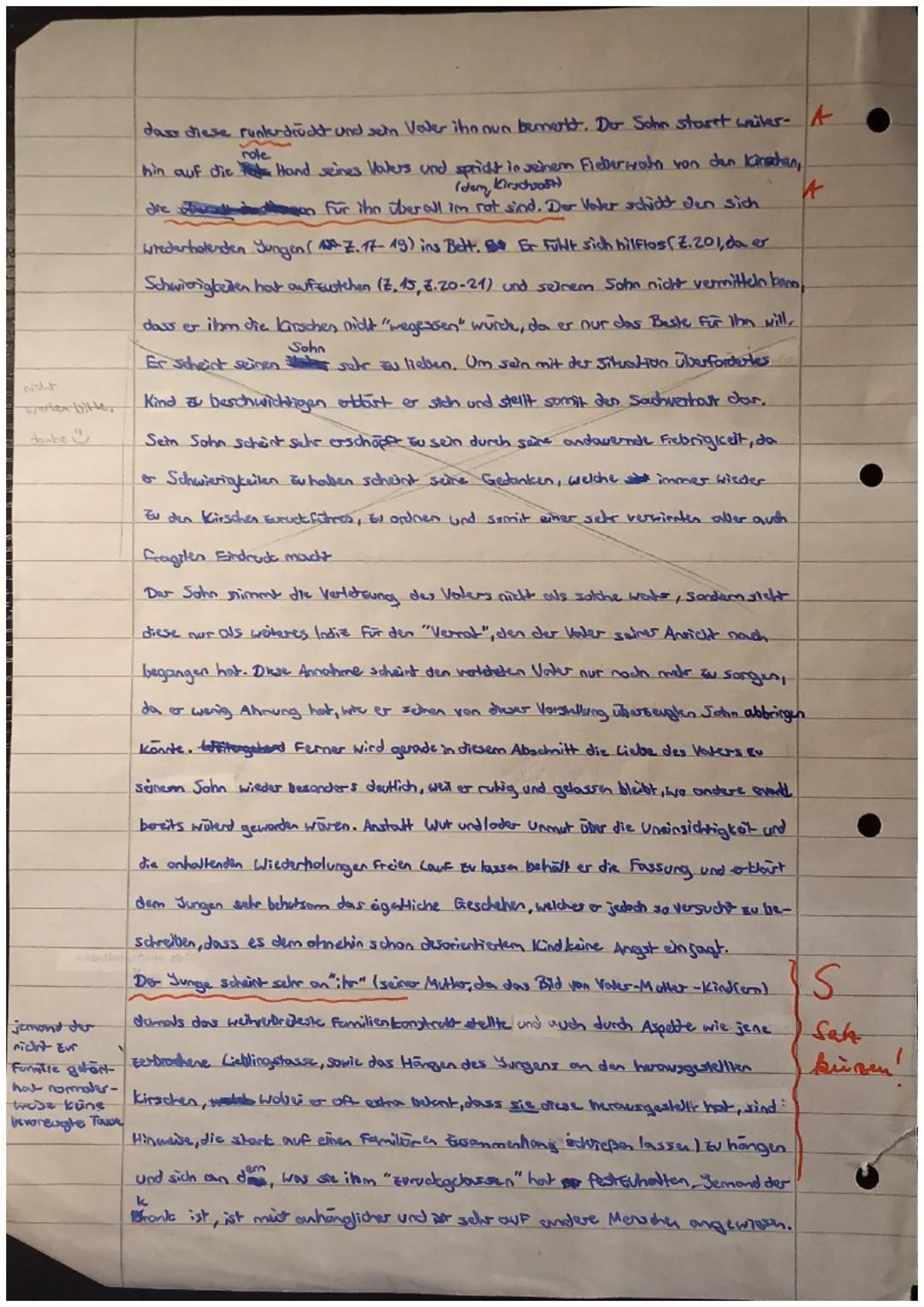 Text 2
Wolfgang Borchert
Die Kirschen (1947)
Idiolet (Sprachouten/-Vermögen):
eher umgangssprachlich
•wenig durch das aufgrund von
Sohn
Sie: