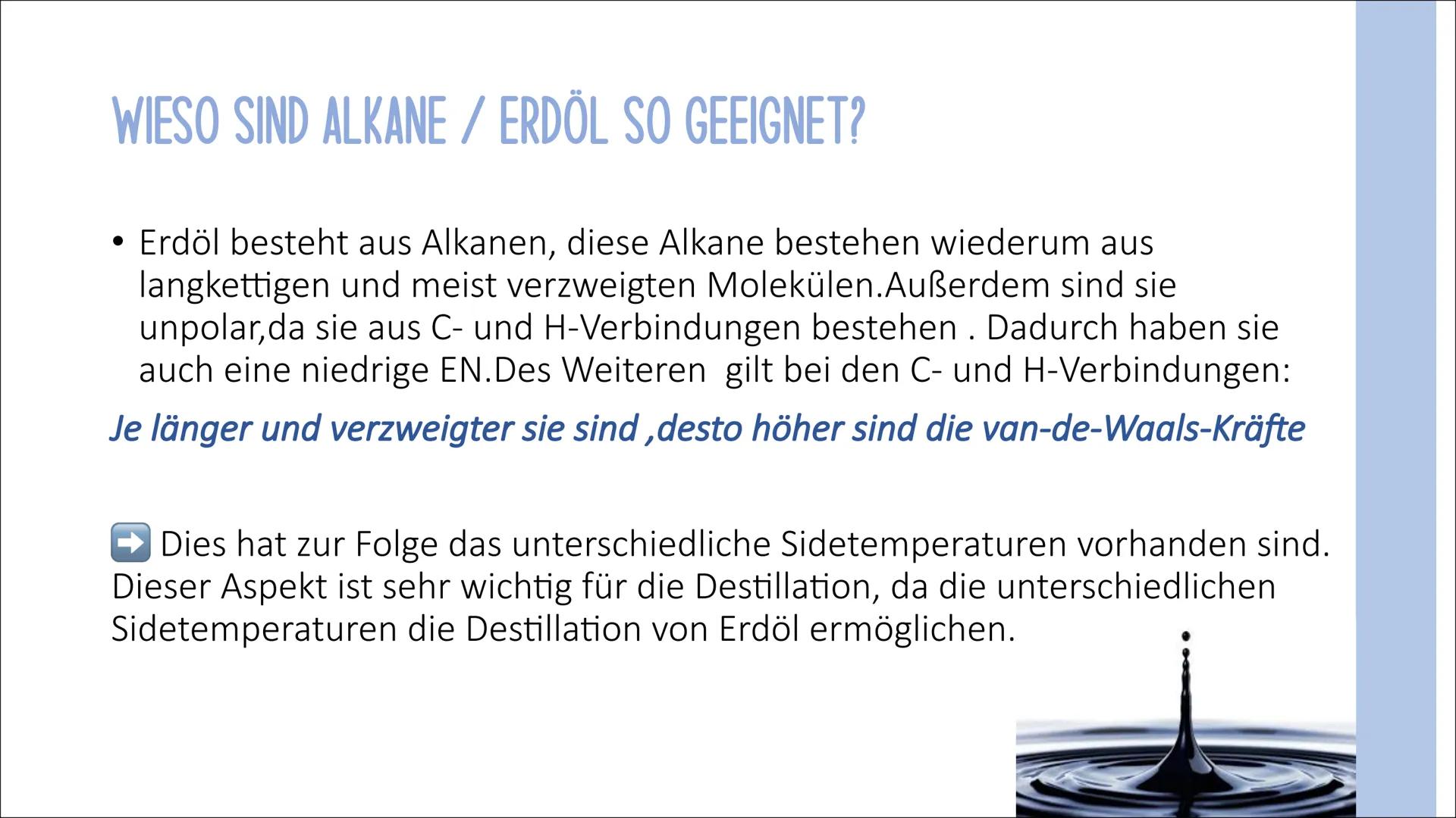Fraktionierte Destillation
Å
-TRENNVERFAHREN-
FRANZISKA BRÜNNET WAS IST DIE DESTILLATION EIGENTLICH?
Durch das Trennverfahren der fraktionie