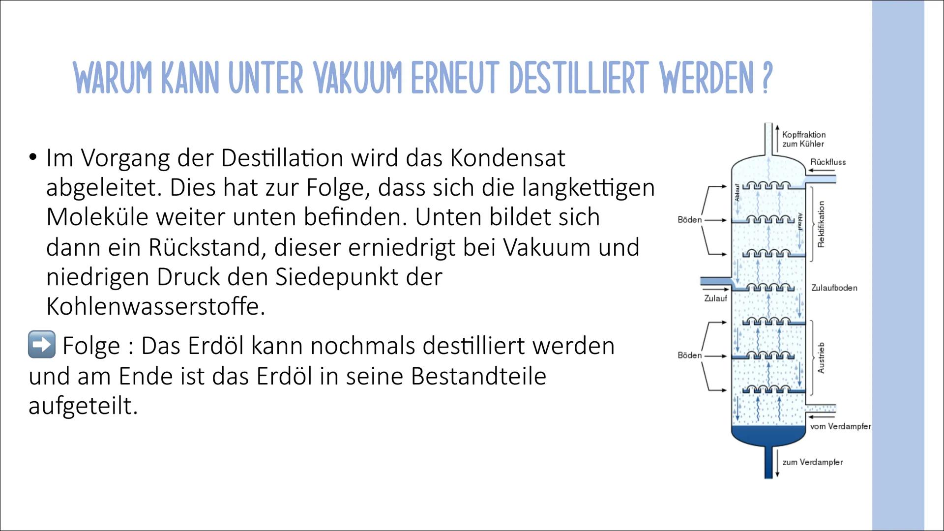 Fraktionierte Destillation
Å
-TRENNVERFAHREN-
FRANZISKA BRÜNNET WAS IST DIE DESTILLATION EIGENTLICH?
Durch das Trennverfahren der fraktionie