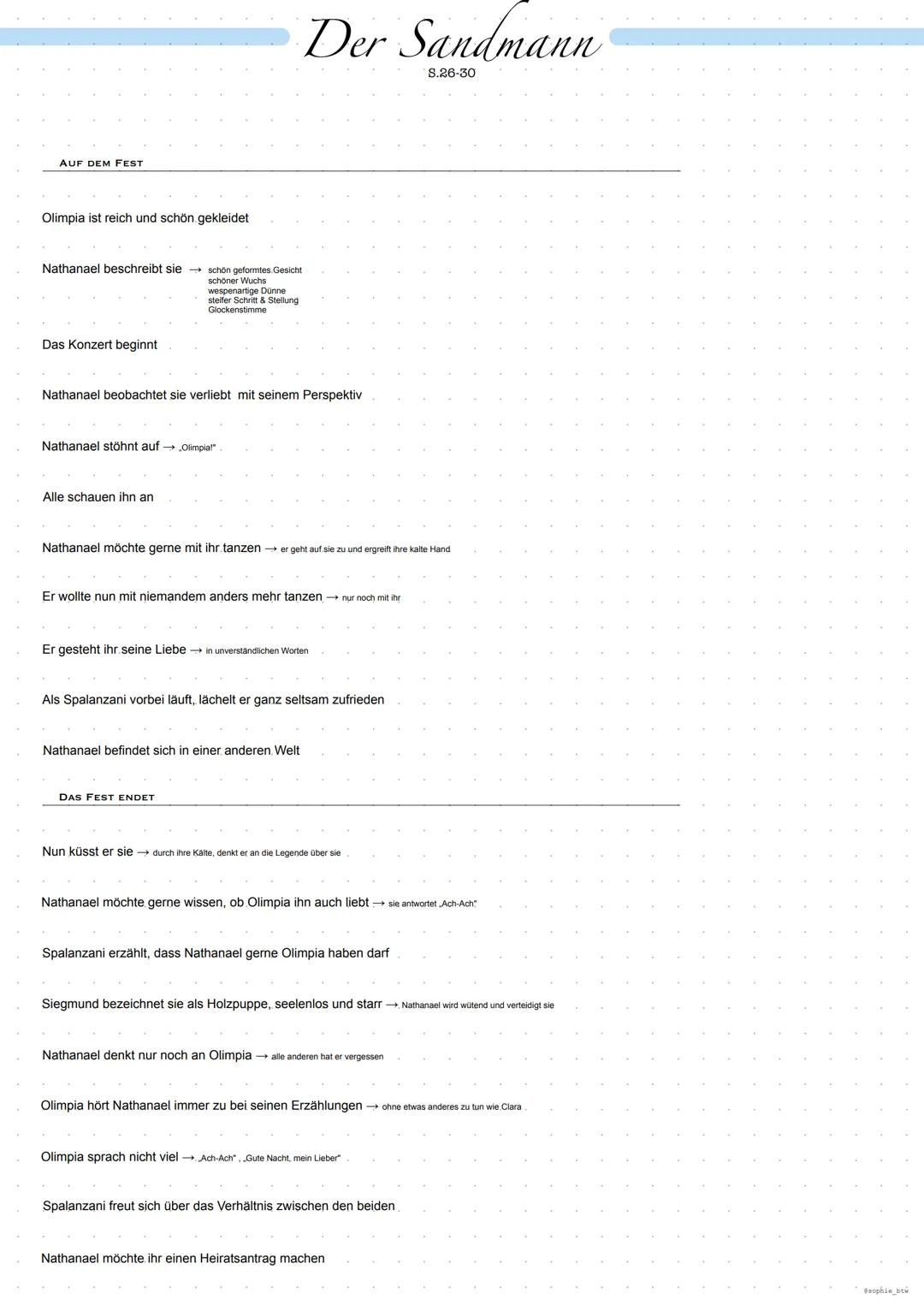 Der Sandmann # Der Sandmann
Nathanael an Lothar
S. 5-9
S. 9-12
Clara an Nathanael
S. 12-15
Nathanael an Lothar
S.15-16
weitere Erzählung