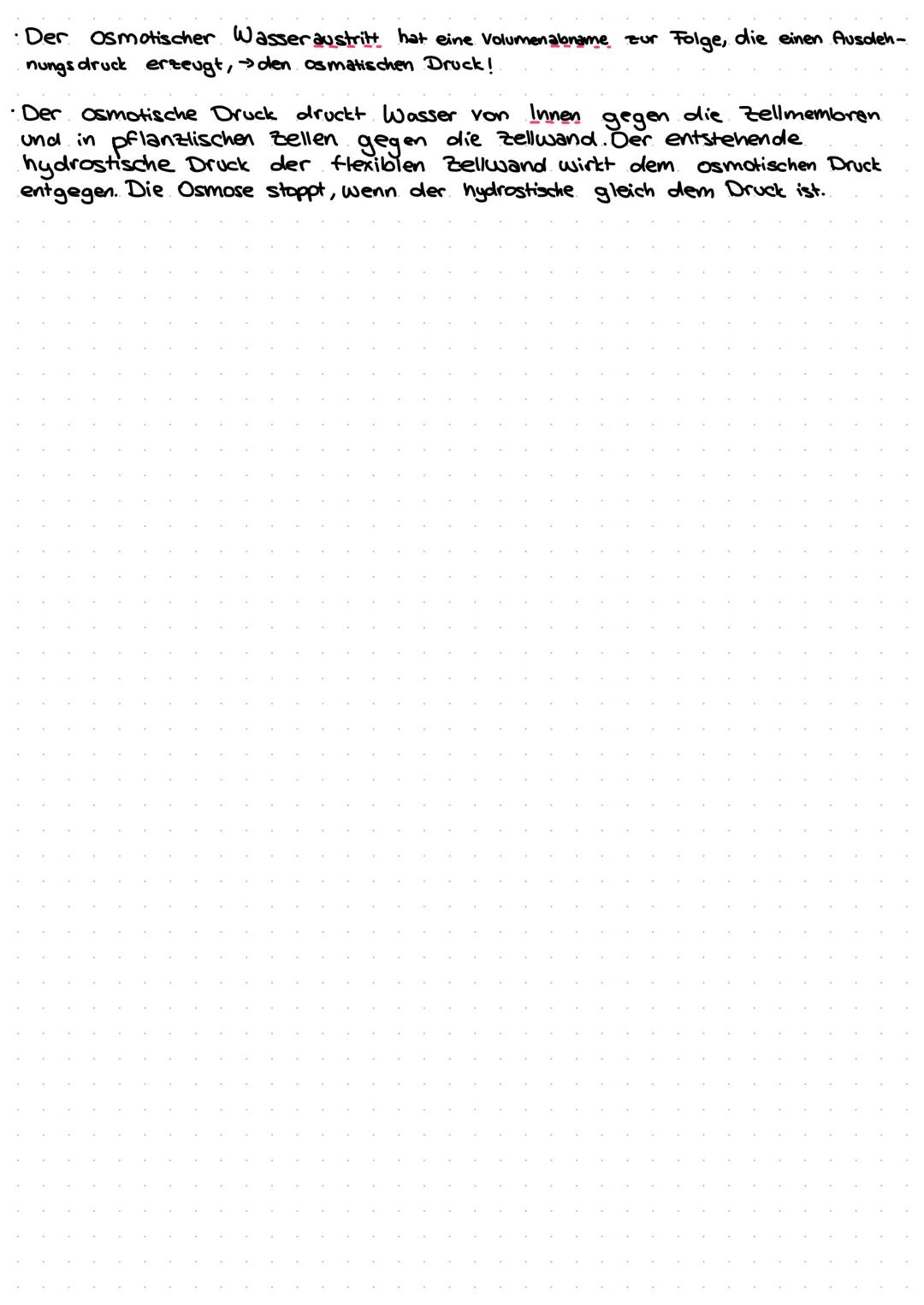 # Osmose
Diffusion = gleiche verteilung der Teilchen
Halb-durchlässige
Membran
(semipermeabel)
Flüssigkeiten. sind durch-
lässig, Teilche