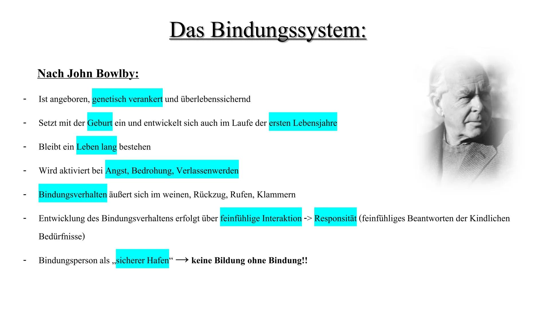 Inhalt:
1. Definition Bindung
2. Bidungssystem nach Bowlby
3. Bindungsentwicklung
4. Bindungstypen
Definition:
Bindung:
Bindung wird definie