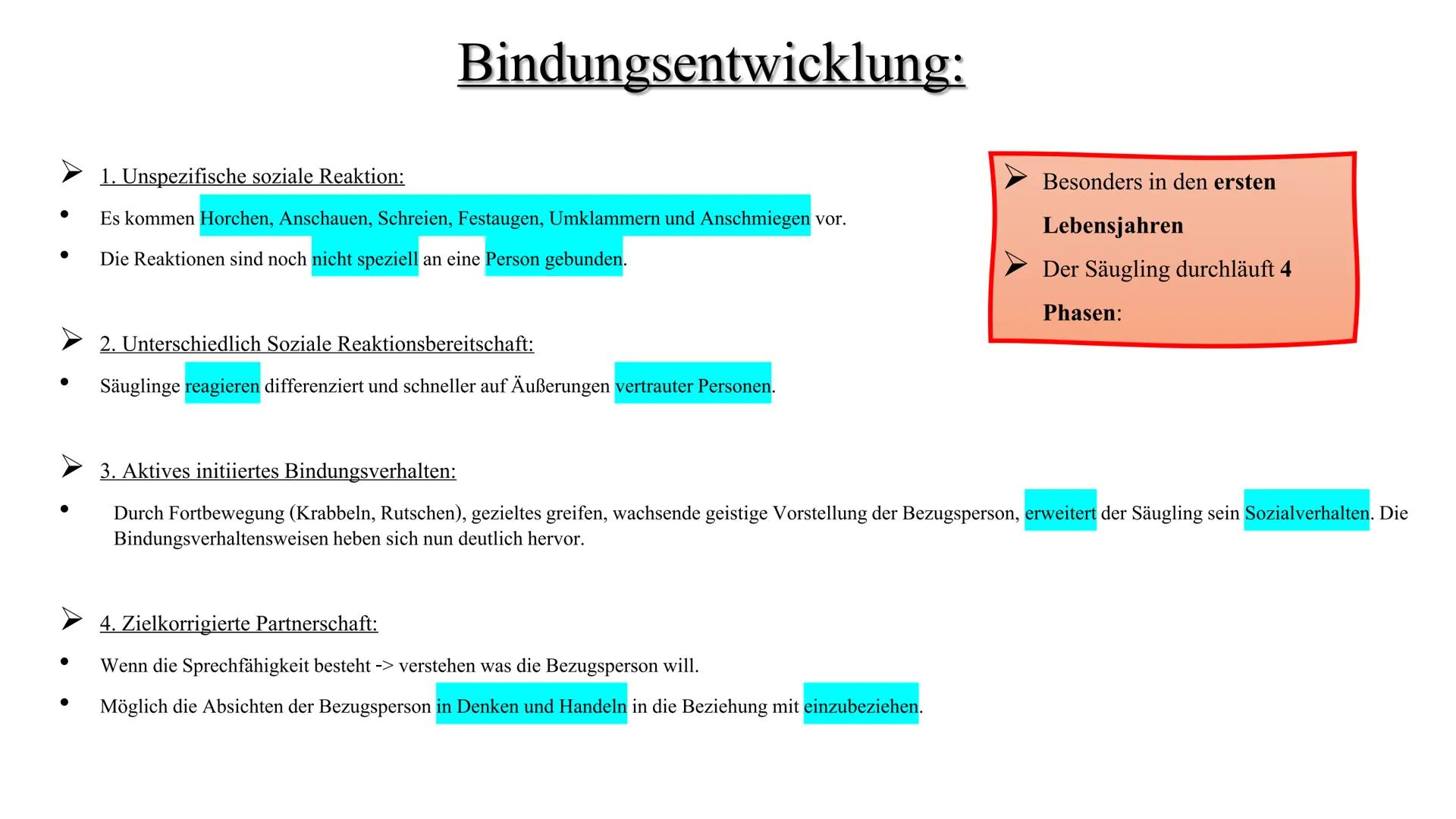 Inhalt:
1. Definition Bindung
2. Bidungssystem nach Bowlby
3. Bindungsentwicklung
4. Bindungstypen
Definition:
Bindung:
Bindung wird definie