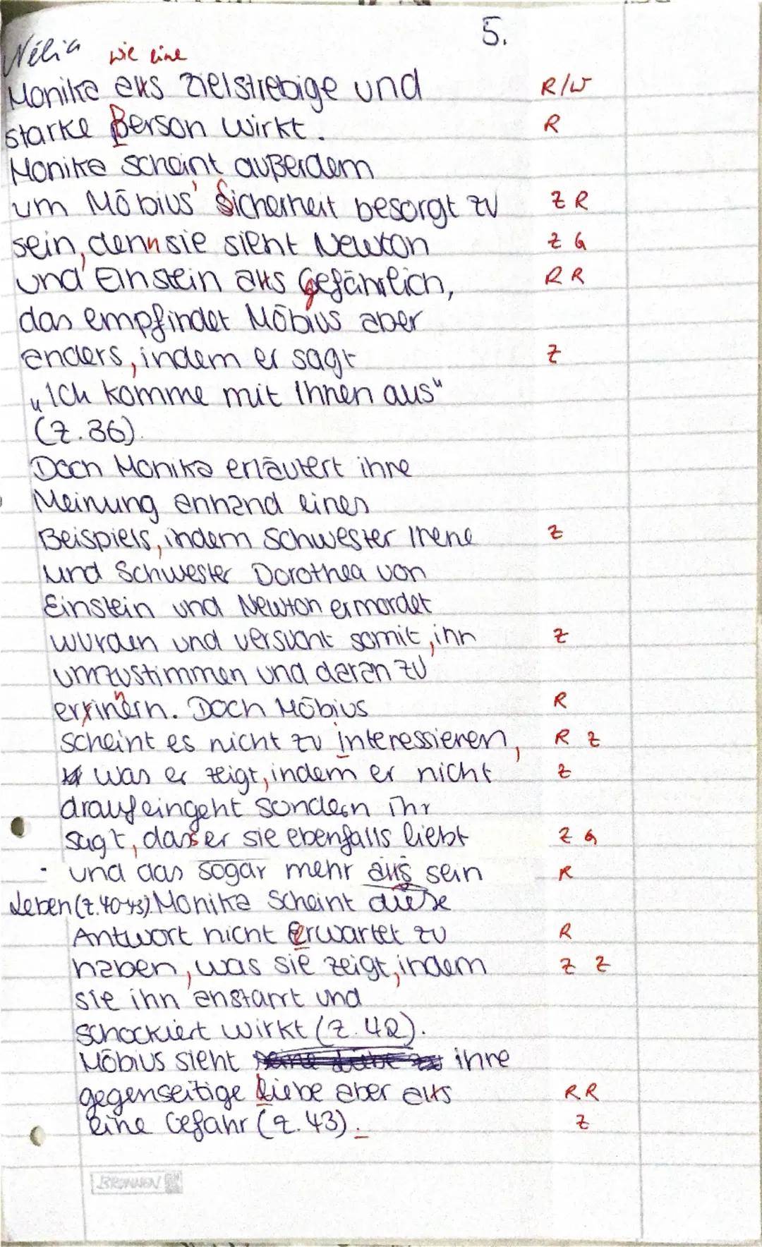 Name:
Nélia
13.03.2025
3. Klausur Deutsch (EF): Dramenanalyse „Die Physiker"
Grundkurs, Abitur 2027
Interpretation eines literarischen Texte