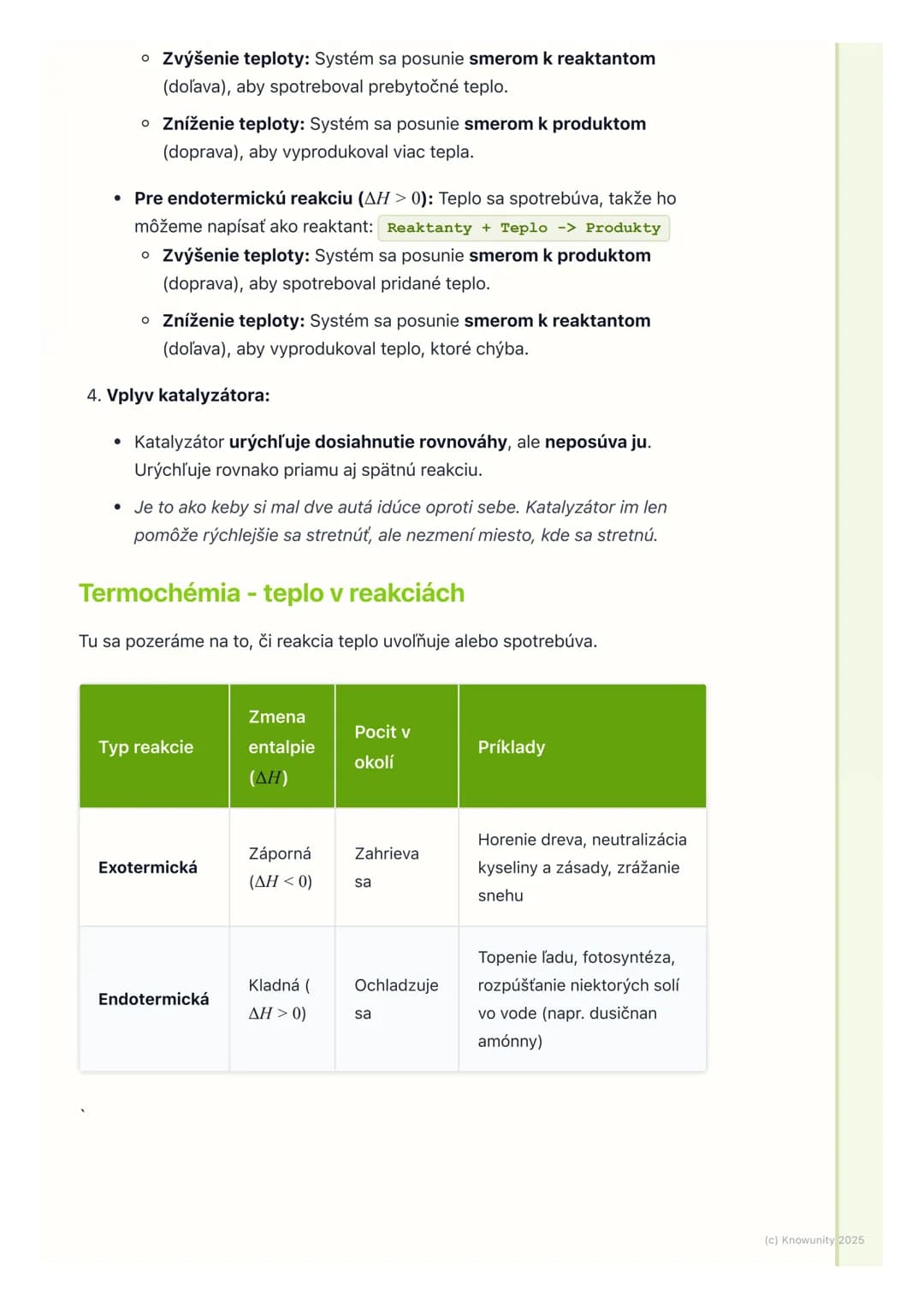 # Chemická rovnováha a
termochémia
1. Úvod do chemickej rovnováhy a
termochémie
V chémii sa často učíme o reakciách, kde reaktanty reagujú