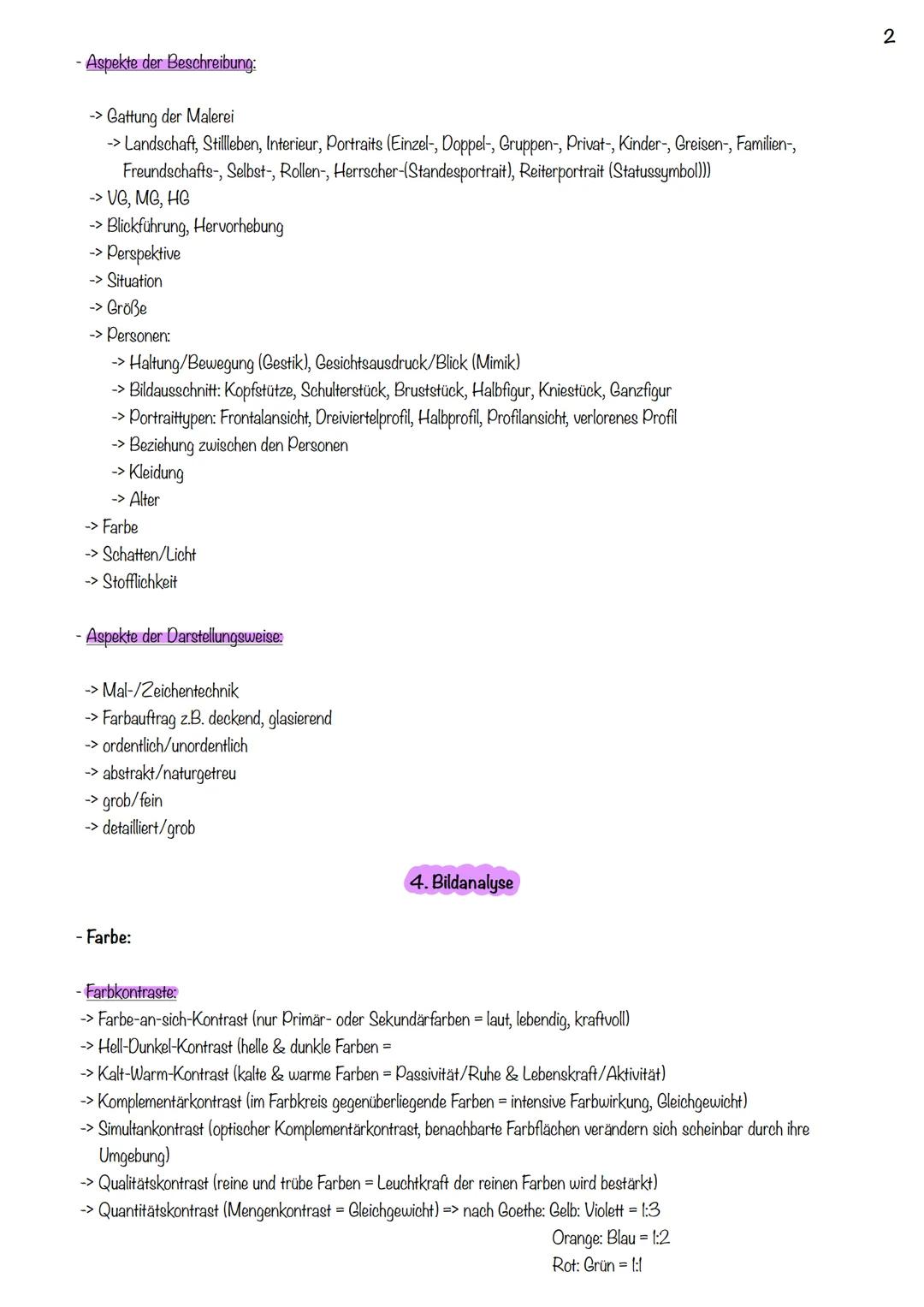 # Kunstarbeit
1. Erster Eindruck:
- unterschiedliche Adjektive samt Begründung (mithilfe des Motivs der Farbgebung & Komposition)
- Beisp