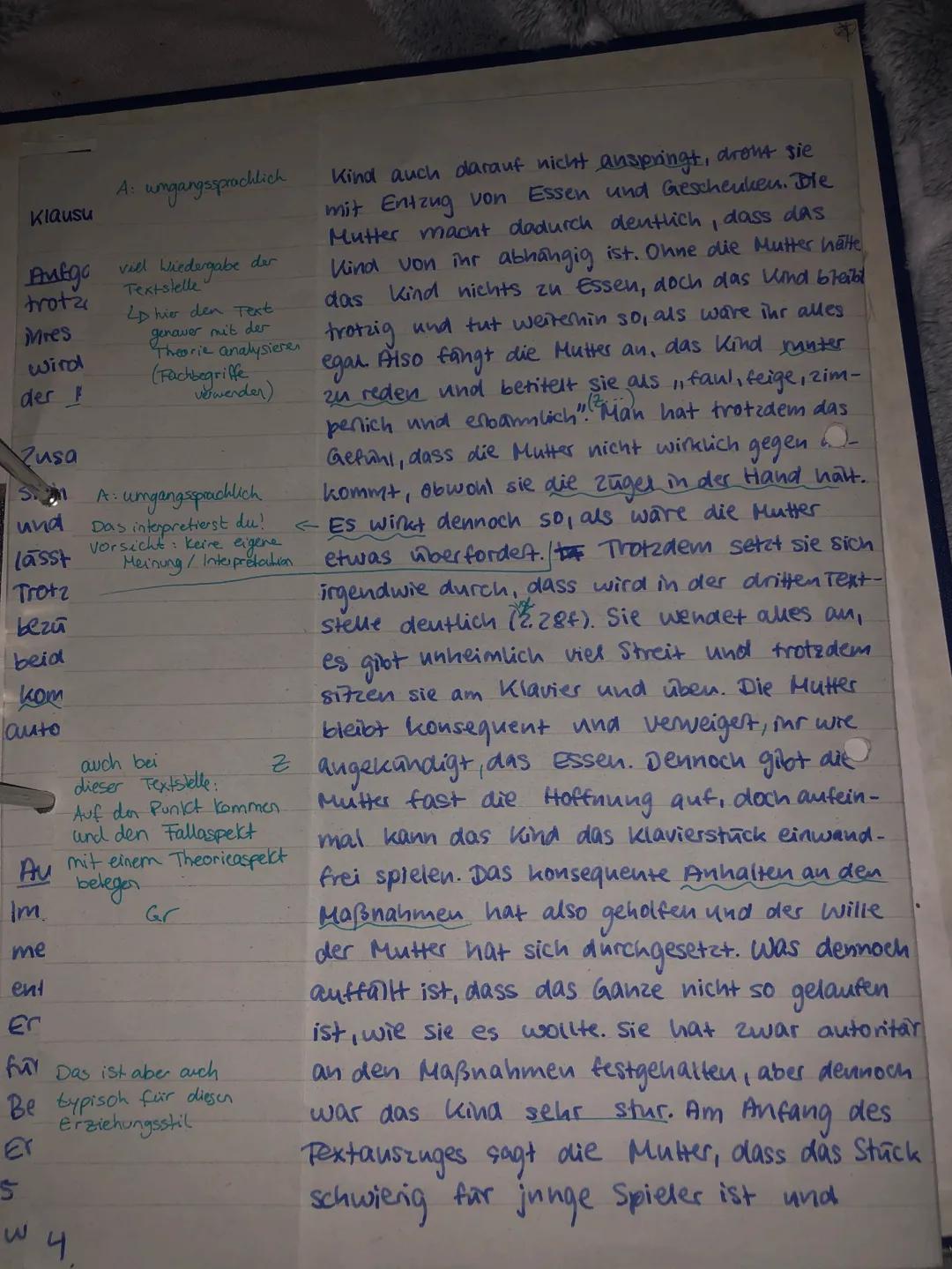 S1 PA / Leg
Erwartungshorizont „Der kleine weiße Esel"
Teilaufgabe I
Klausur Nr. 1 zu Erziehungsstilen
Name: Josy
Anforderungen
Die Schüleri