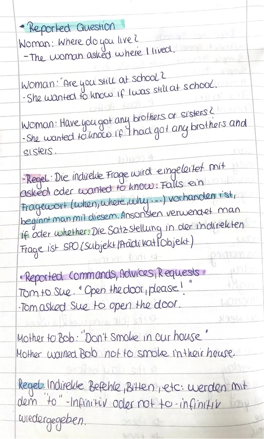 engliseer
• Reported Speech
-Direct Speech
Simple Present → Simple Past
Simple Past
- Past Perfect.
Present Perfect.
+ Past Perfect.
+ Past