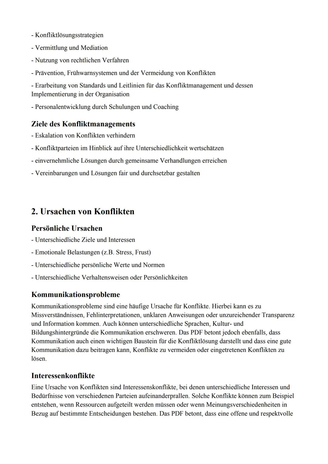 Inhaltsverzeichnis
Konfliktmanagement....
1. Einführung ins Konfliktmanagement.
Definition von Konflikt.....
Konfliktmanagement
Aspekte des