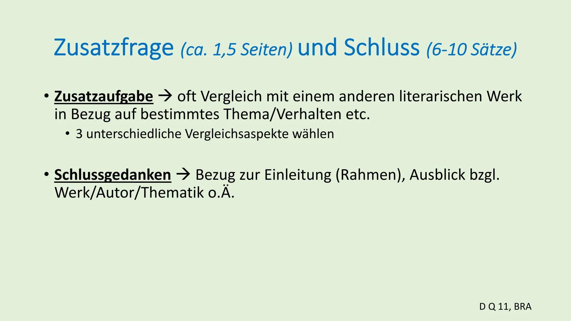 # ÜBERBLICK
DRAMENINTERPRETATION
Bestandteile und Gliederung
Seitenangaben nur als grobe
Orientierung!
D Q 11, BRA # 1. EINLEITUNG (ca. ¼