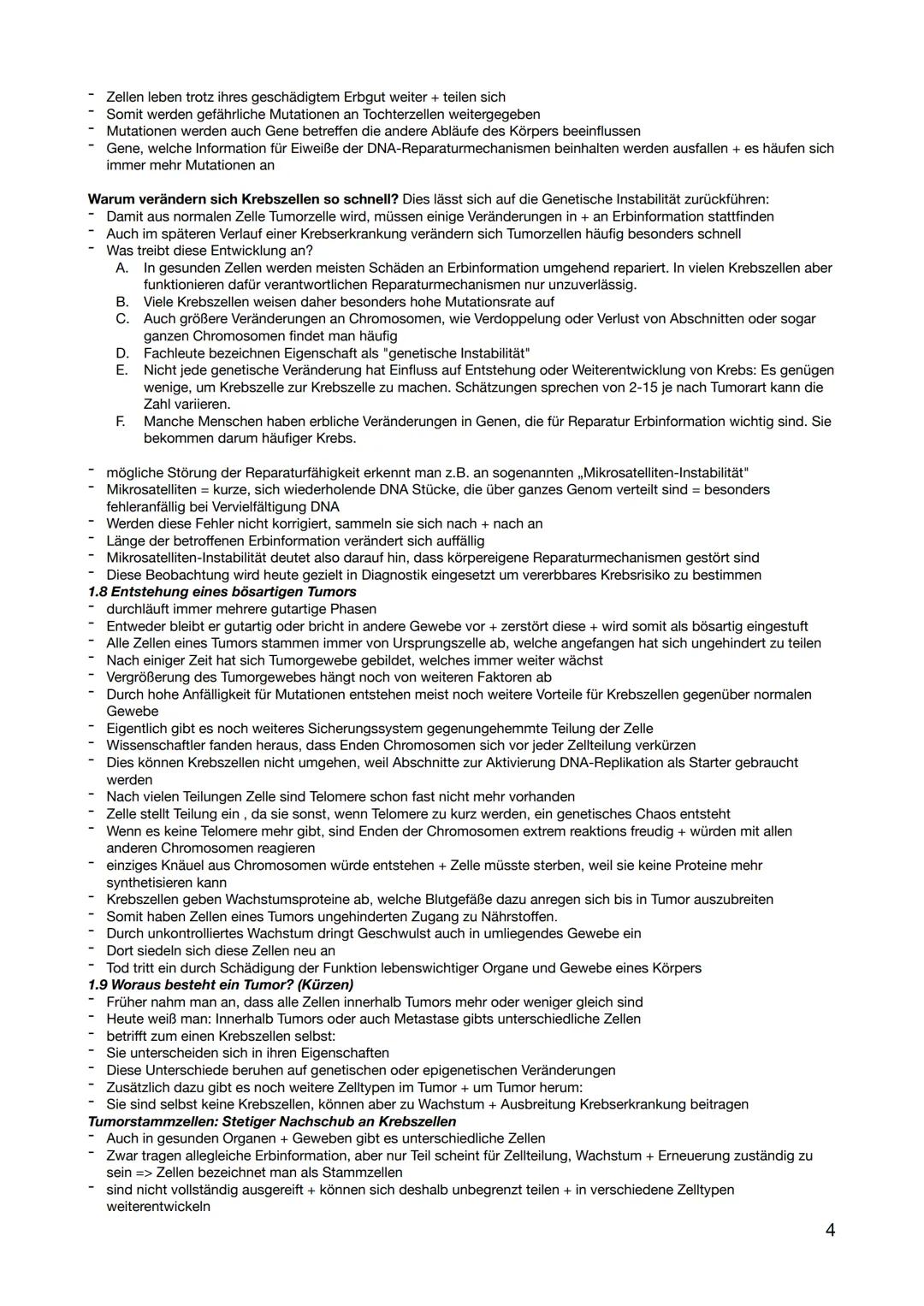 Bio Vortrag Notizen
Einleitung:
- gehört zu häufigsten Todesursachen in Industrieländern
- Neben Umwelteinflüssen wie UV-Strahlung + schädli