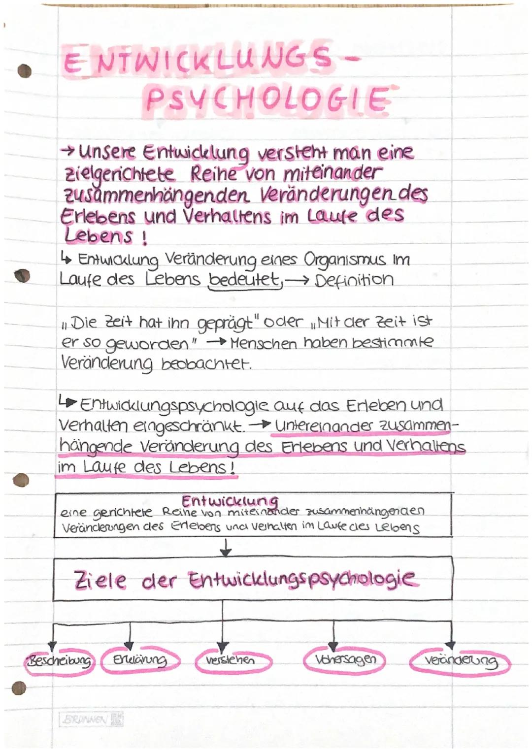 # ENTWICKLUNGS-
# PSYCHOLOGIE
→ Unsere Entwicklung versteht man eine
Zielgerichtete Reihe von miteinander
zusammenhängenden Veränderungen d
