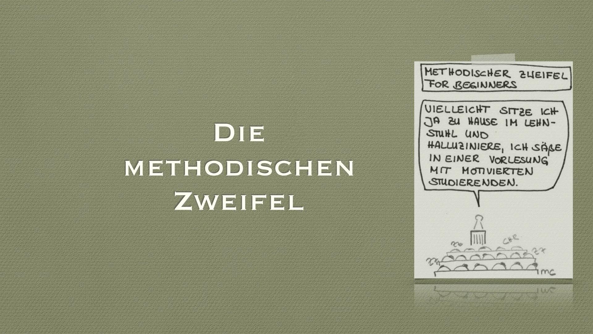 # RENÉ DESCARTES
„ICH DENKE, ALSO BIN ICH“
PHILOSOPHIE REFERAT
JULIA BACKHAUS GLIEDERUNG
- Biografie
- Lebenslauf
- Methodische Zweifel