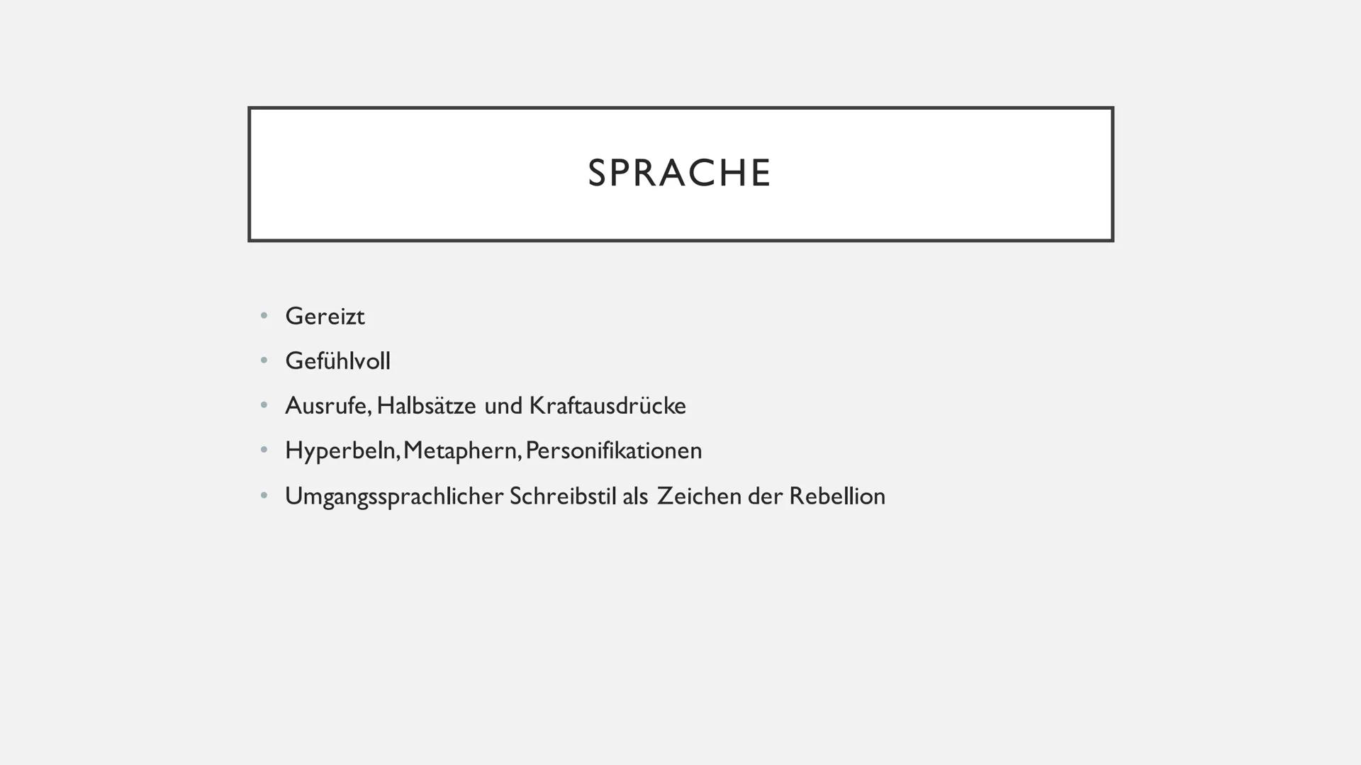 # STURM UND DRANG
(1765-1785)
Von Finja und Thyra INHALTSVERZEICHNIS
* Historischer Hintergrund
* Typische Merkmale des Sturm und Dra