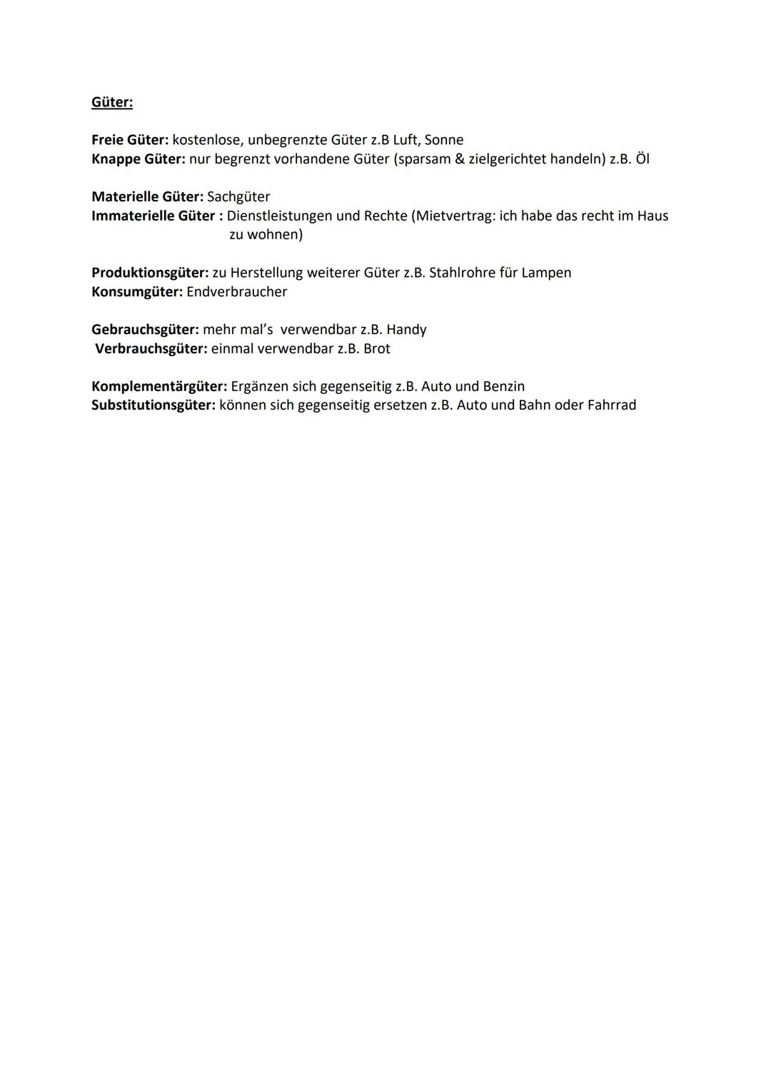 VWL
Bedürfnisse, Bedarf, Nachfrage:
Unter Bedürfnis versteht man in der Alltagssprache Verlangen, Wunsch, Ansprüche
oder etwas meist materie