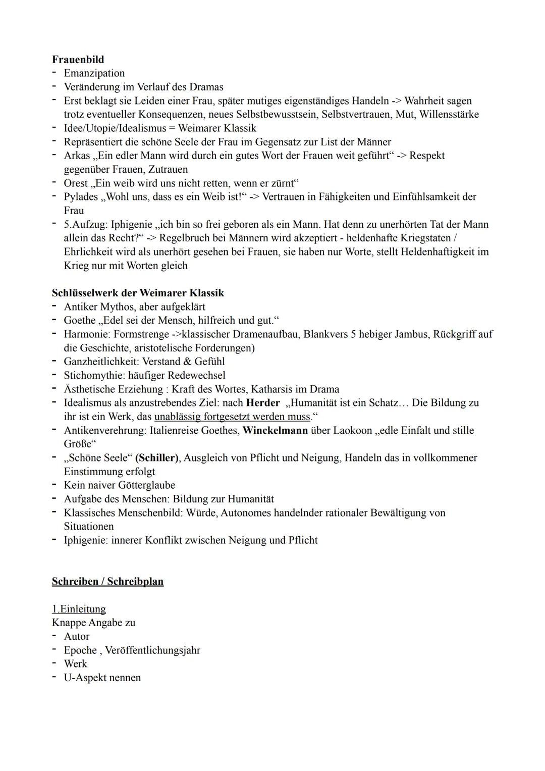 Deutsch Q11, Iphigenie auf Tauris
Allgemein
Titel: Iphigenie auf Tauris
Textsorte: Drama
- Autor: Johann Wolfgang von Goethe
Erscheinungsjah