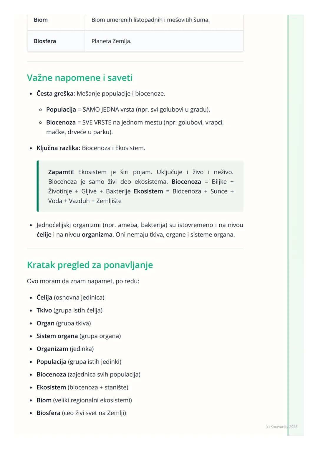 # Nivoi organizacije živog sveta
Uvodni deo
Sva živa bića u prirodi, od najmanje bakterije do najvećeg drveta, imaju neku
svoju organizaci