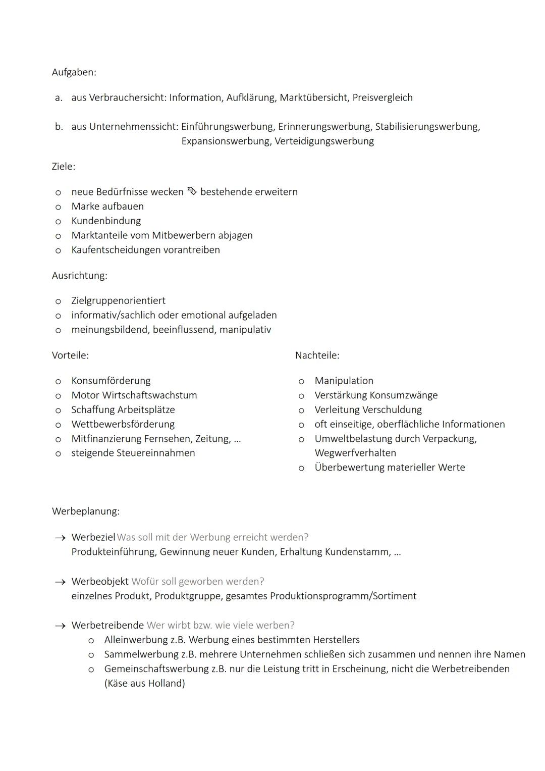 > Marketing <
= Vermarktung
to market = Handel treiben; market = Markt
Aufgaben
1. Situationsanalyse → Marktforschung
2. Planung Marketi
