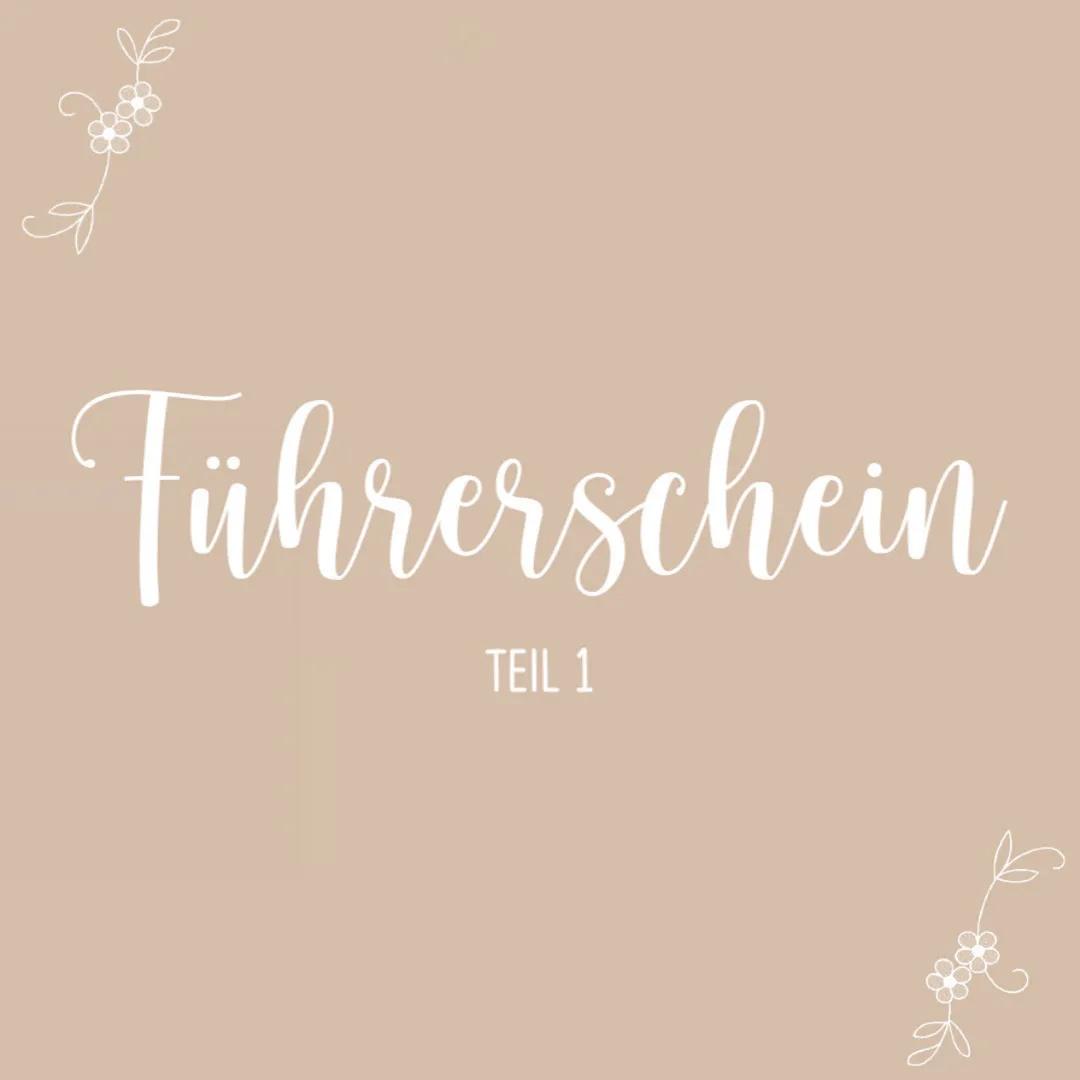 Führerschein
TEIL 1 Die Theorie
Natürlich ist das von Fahrschule zu Fahrschule unterschiedlich, aber
ich erkläre mal, wie bei mir alles abli