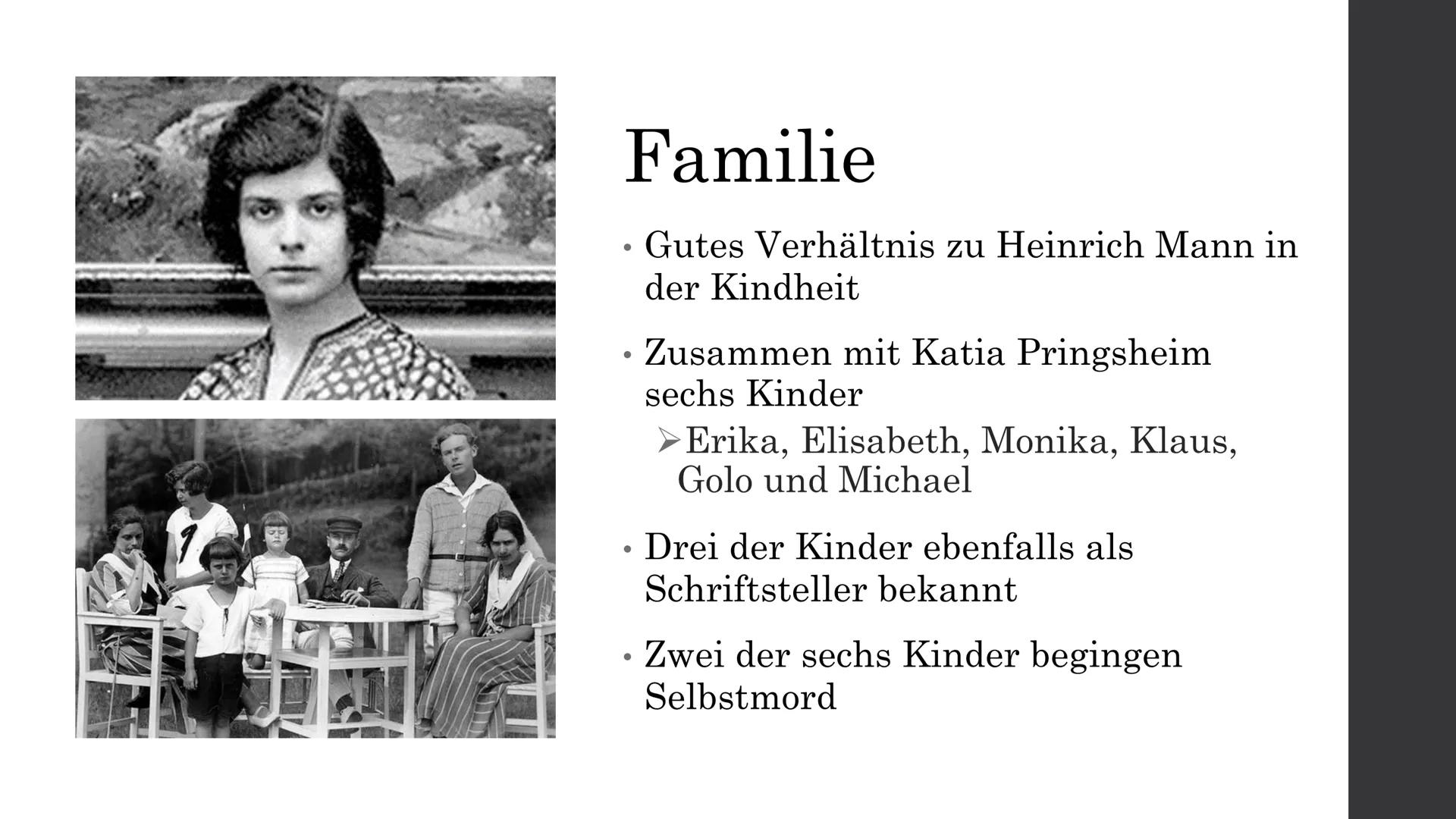 „Wo ich bin,
ist Deutschland!“
________________
-Thomas Mann # Inhalt
* Lebenslauf
* Familie
* Politische Einstellung
* Emigration und Exi