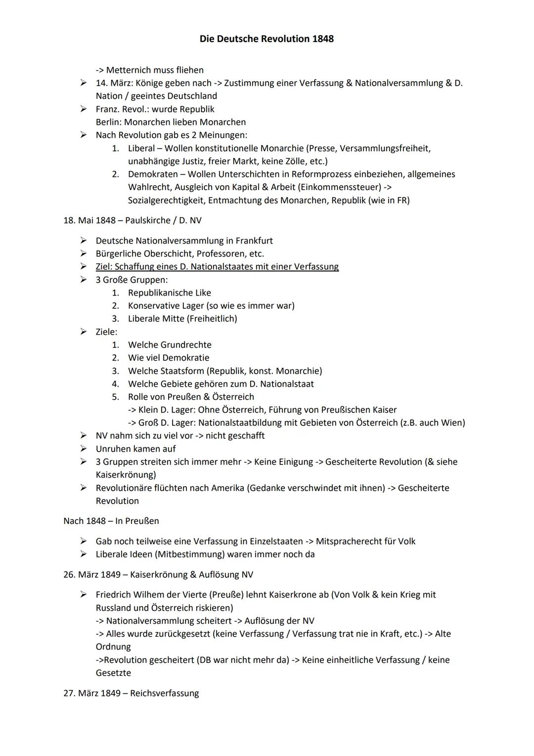 # Die Deutsche Revolution 1848
1789-Beginn der Französischen Revolution (14. Juli -> Sturm auf die Bastille)
1799 - Napoleon wird Alleinhe