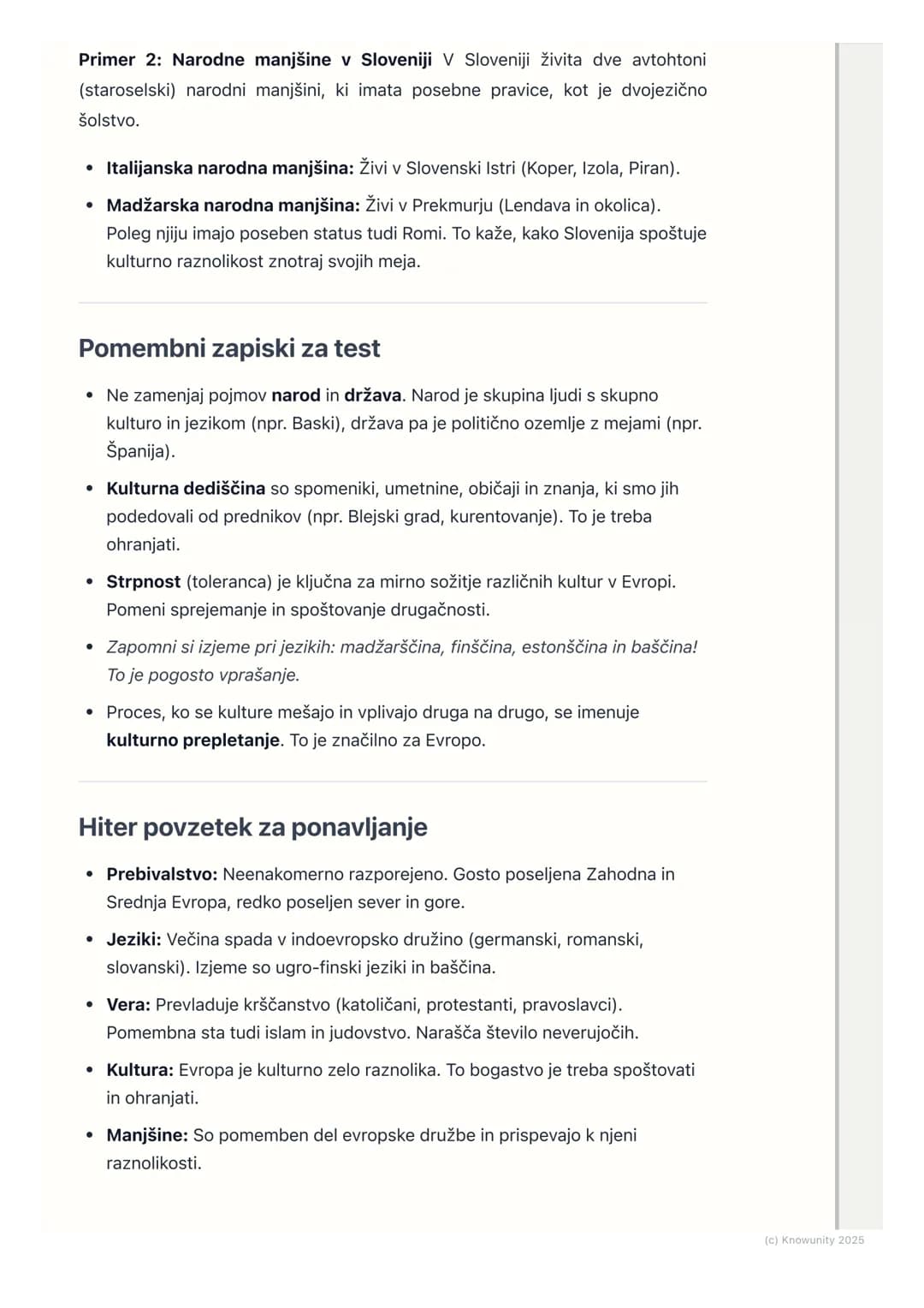 # Prebivalstvo in kulturna
raznolikost Evrope
Razporeditev prebivalstva v Evropi
Evropa je gosto poseljen kontinent, ampak prebivalstvo ni