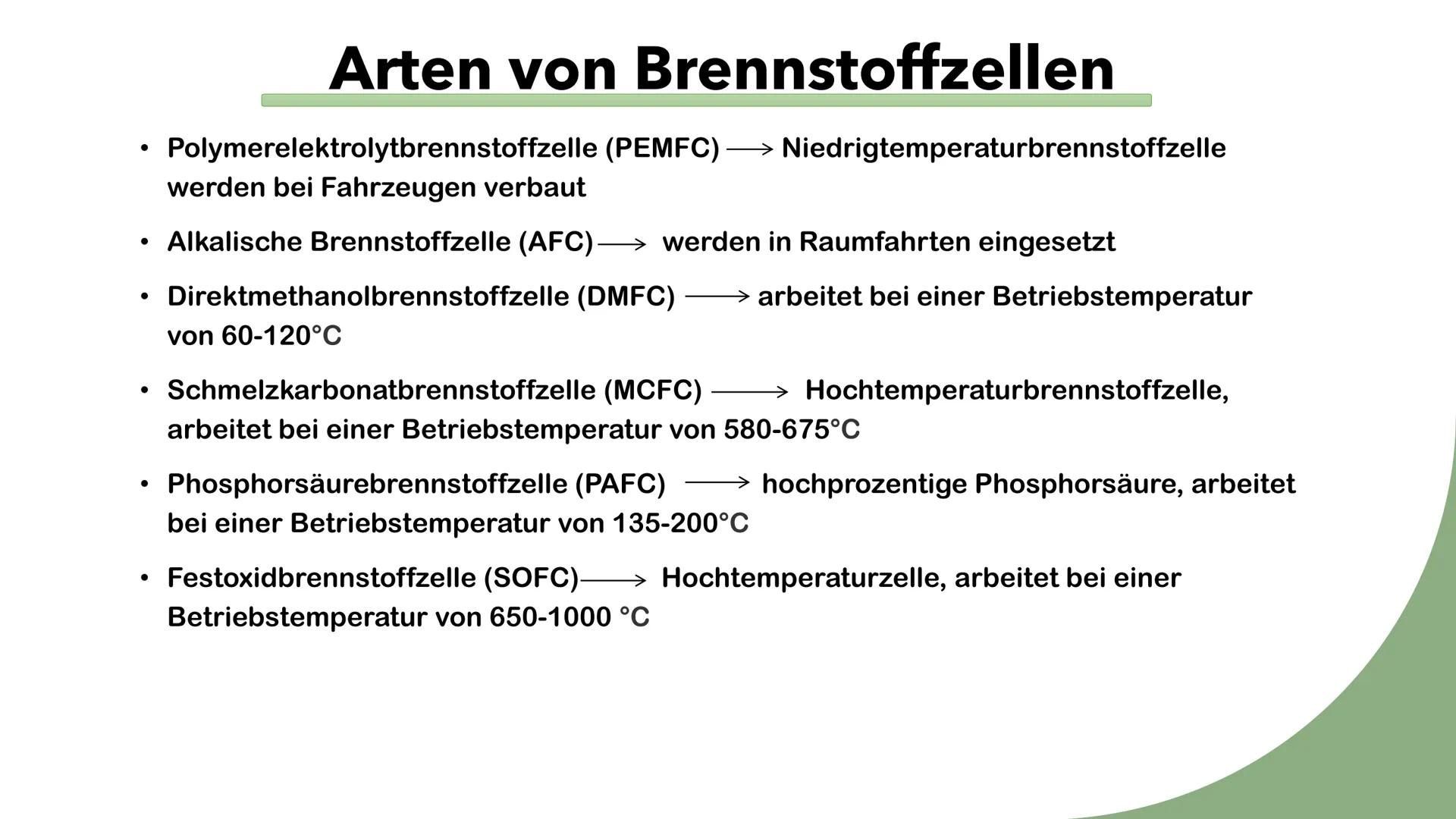 Brennstoffzelle
Von: Amelia & Ashley
کک
)
//////////
P Inhaltsverzeichnis
• Geschichte
• Was ist eine Brennstoffzelle
• Aufbau/Funktion eine