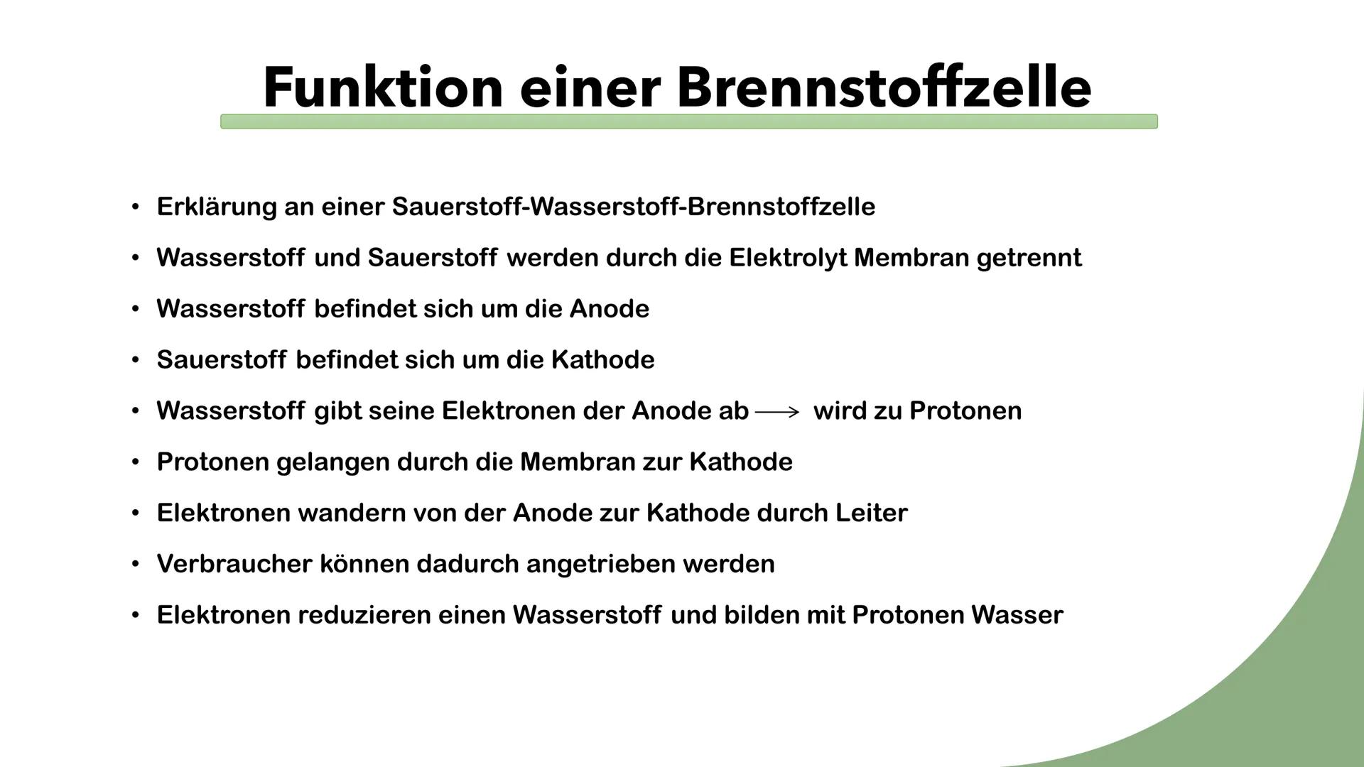 Brennstoffzelle
Von: Amelia & Ashley
کک
)
//////////
P Inhaltsverzeichnis
• Geschichte
• Was ist eine Brennstoffzelle
• Aufbau/Funktion eine
