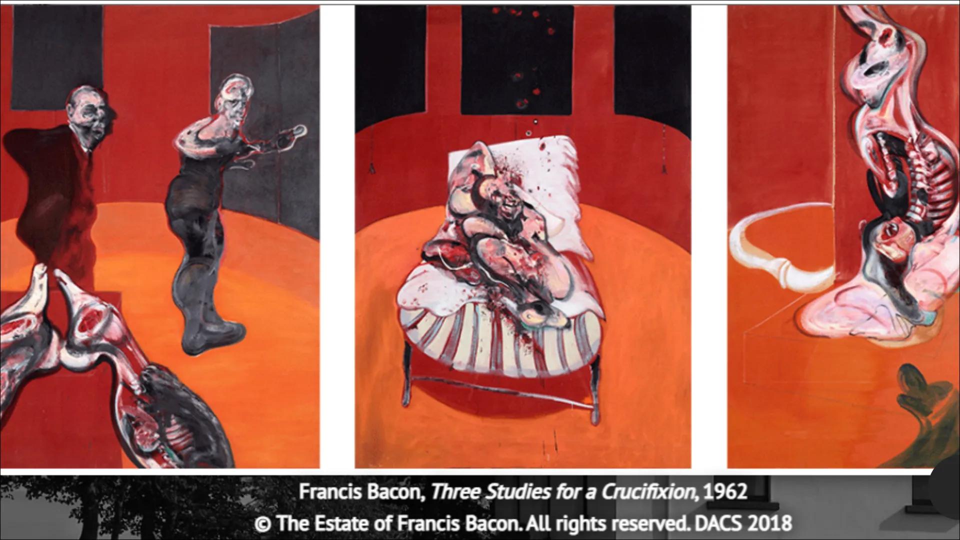 Francis Bacon
Von Wilhelmine Wendeling
Crucifixon (1933) Man standing (1945)
GENERA
●
●
Inhalt
• (Selbst-)Portraits
●
●
Biografie
Kunst Entw