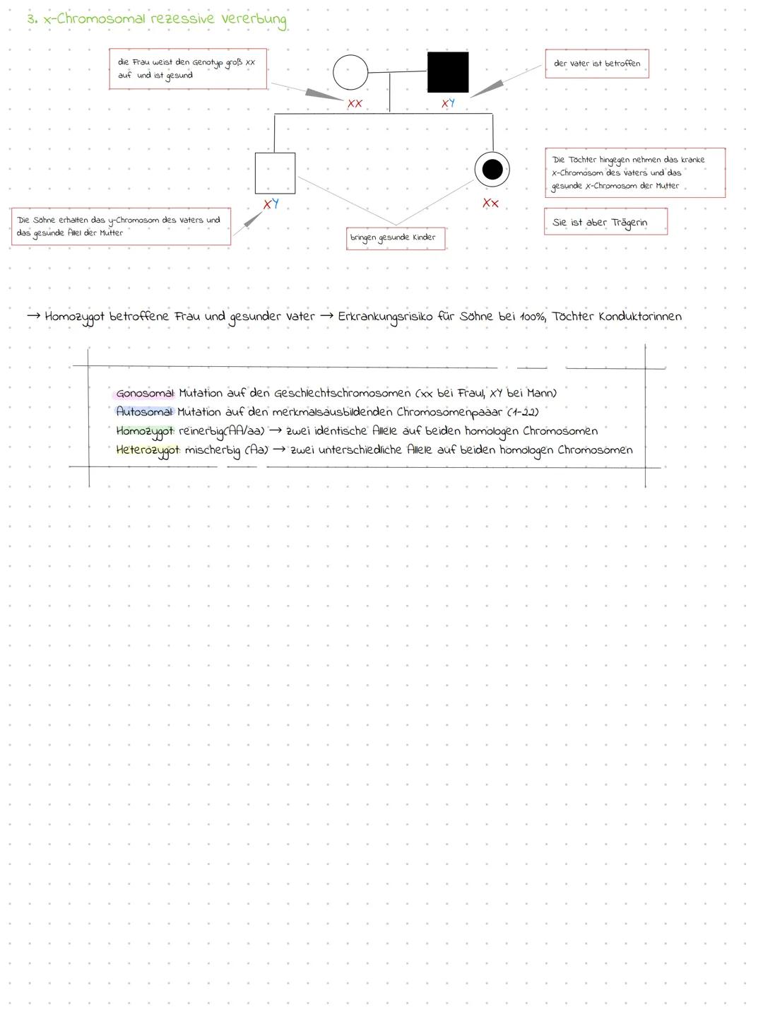 # STAMMBAUMANALYSE
Generation 1
Frau
Mann
Generation 2
Generation 3
Kranic
Krank
A heterozygot
Krank
homozygot
A
A
Dominant?
Kr
