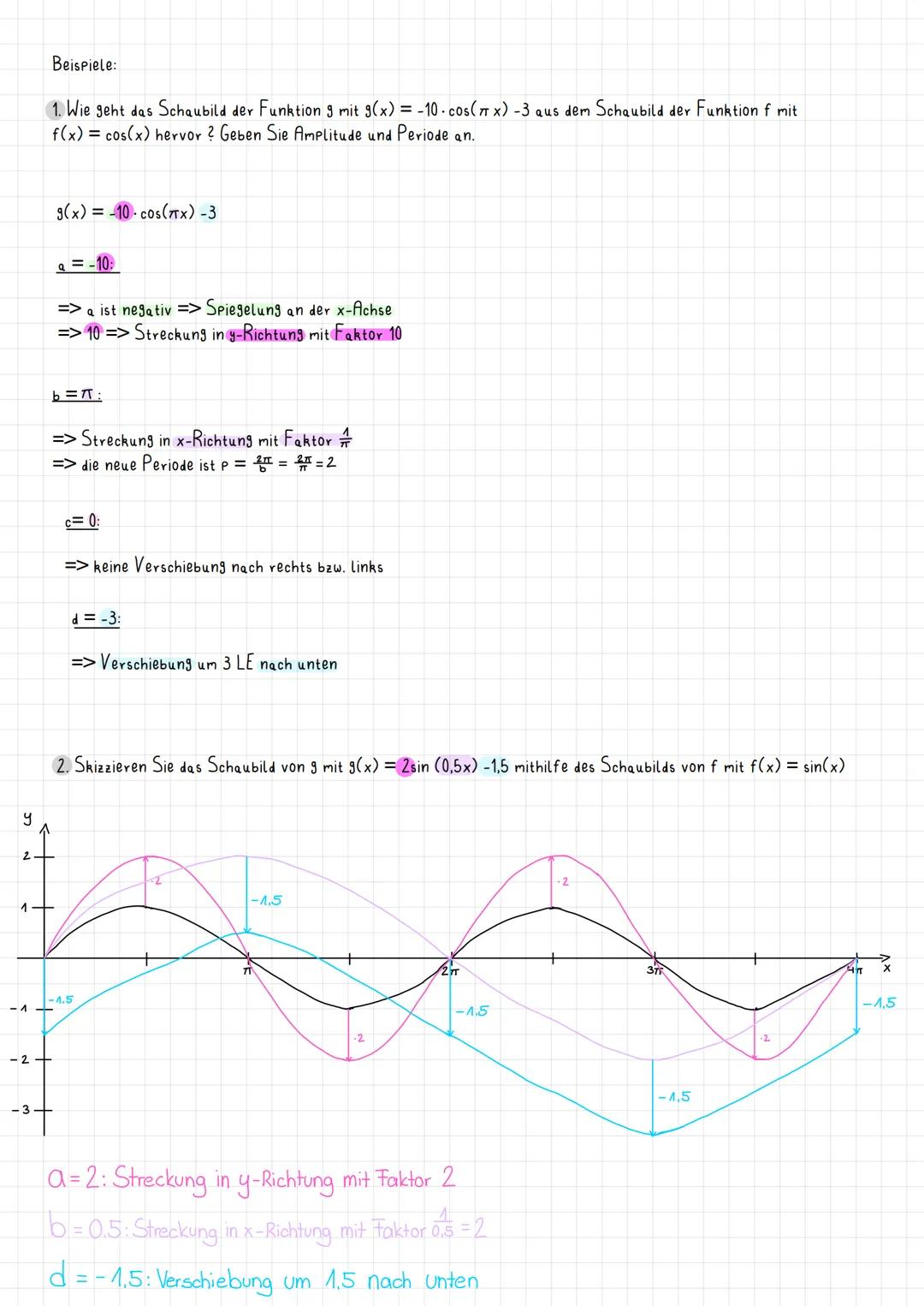 1 Sinus und Kosinus im Einheitskreis
Der Kreis mit Radius 1 und Mittelpunkt 0 C0/0) heißt Einheitskreis.
Zu jedem Winkel gibt es auf dem Ein