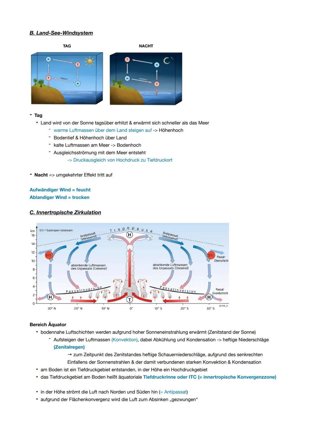 Klima
I. KLIMAELEMENTE & KLIMAFAKTOREN
Ferell-Zelle
Hadley-Zelle
innertropische
Konvergenz
zone
Hadley-Zelle
Ferell-Zelle
Polare
Polare Zell