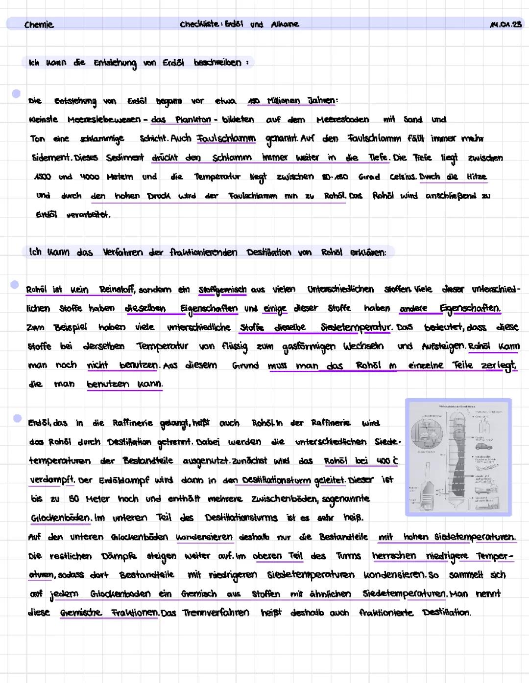 Erdöl, Alkane und isomere