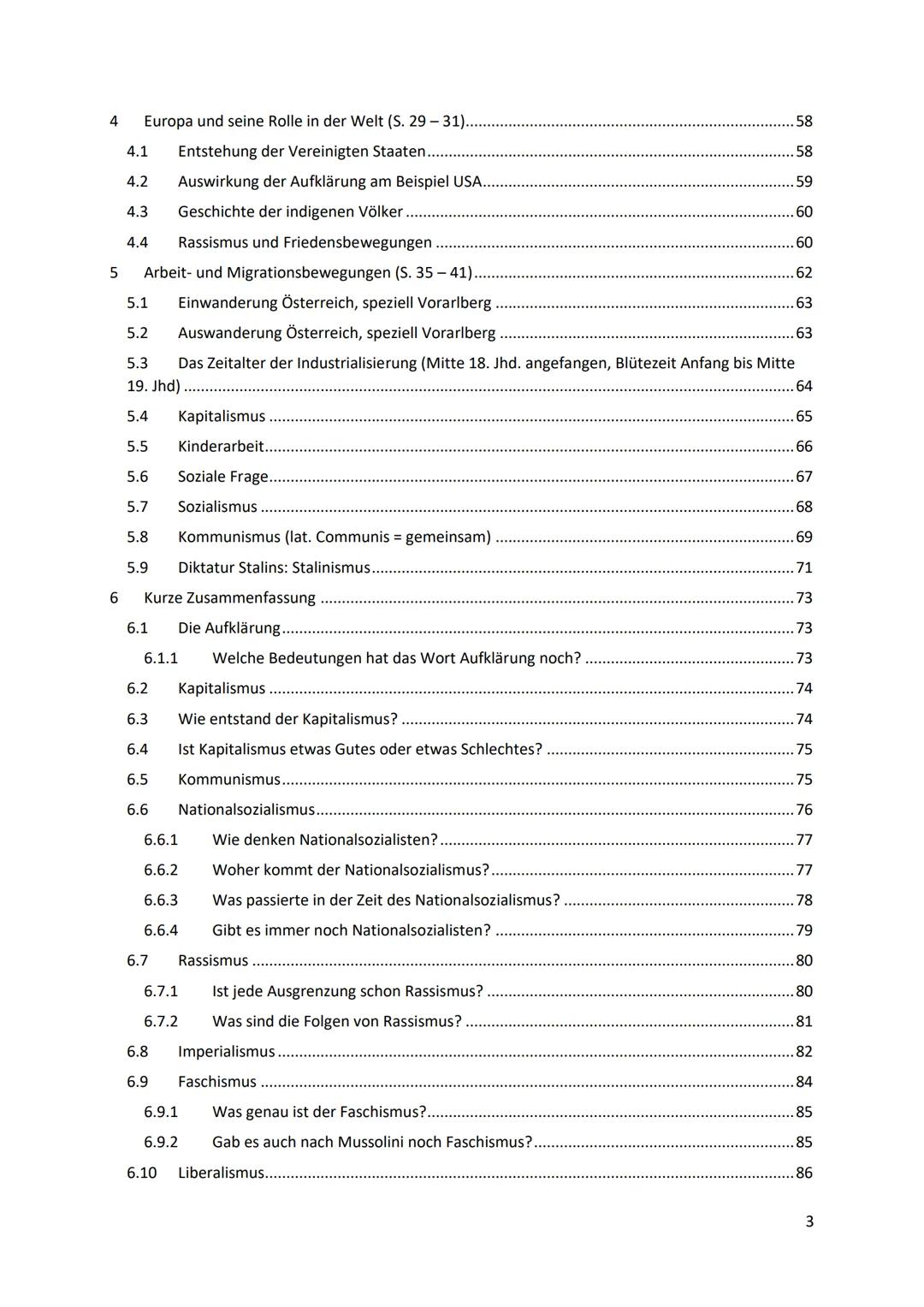 # Inhaltsverzeichnis
1 Politische Systeme..................................................................................................