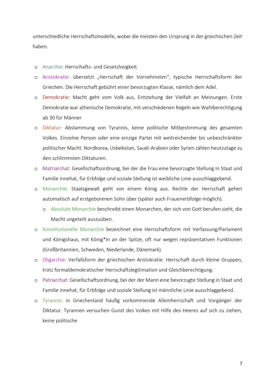 # Inhaltsverzeichnis
1 Politische Systeme..................................................................................................