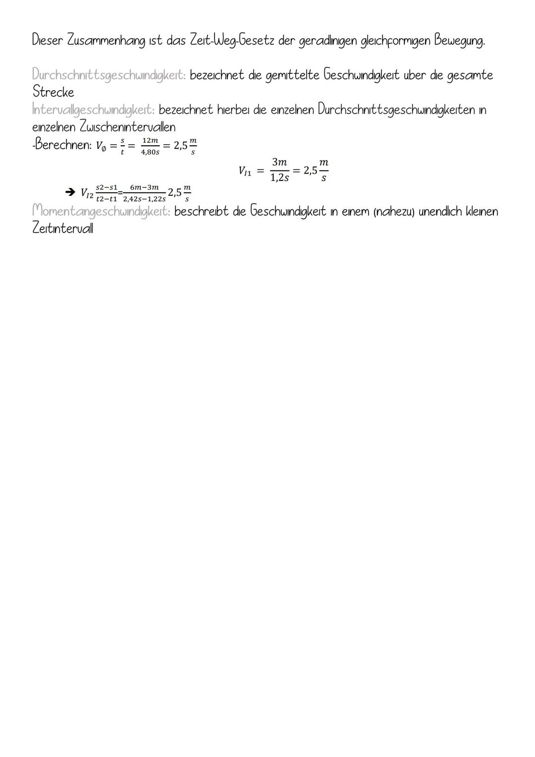 Wichtiges
V = Geschwindigkeit
Strecke
S =
t = Zeit
-km/h : 3,6 = m/s
-m/s.
3,6 = km/h
U = S:t
S = v. t
t=s: u
PHYSIK
Geschwindigkeit
→s, u,t