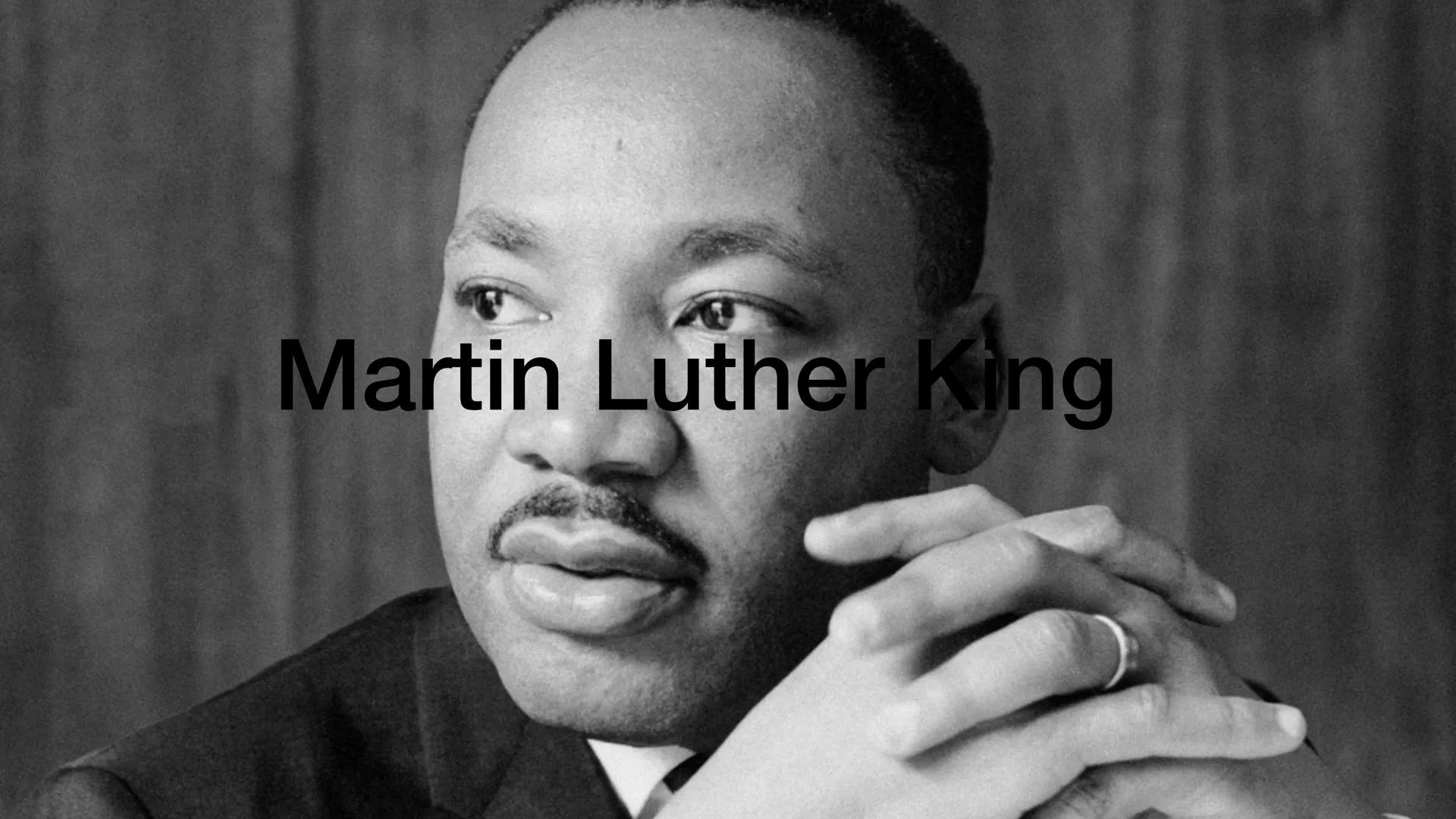 Martin Luther King ●
Biografie
Geboren: 15. Januar 1929; Atlanta, Georgia, Vereinigte
Staaten
Ermordet: 4.April 1968 ; Memphis, Tennessee, V