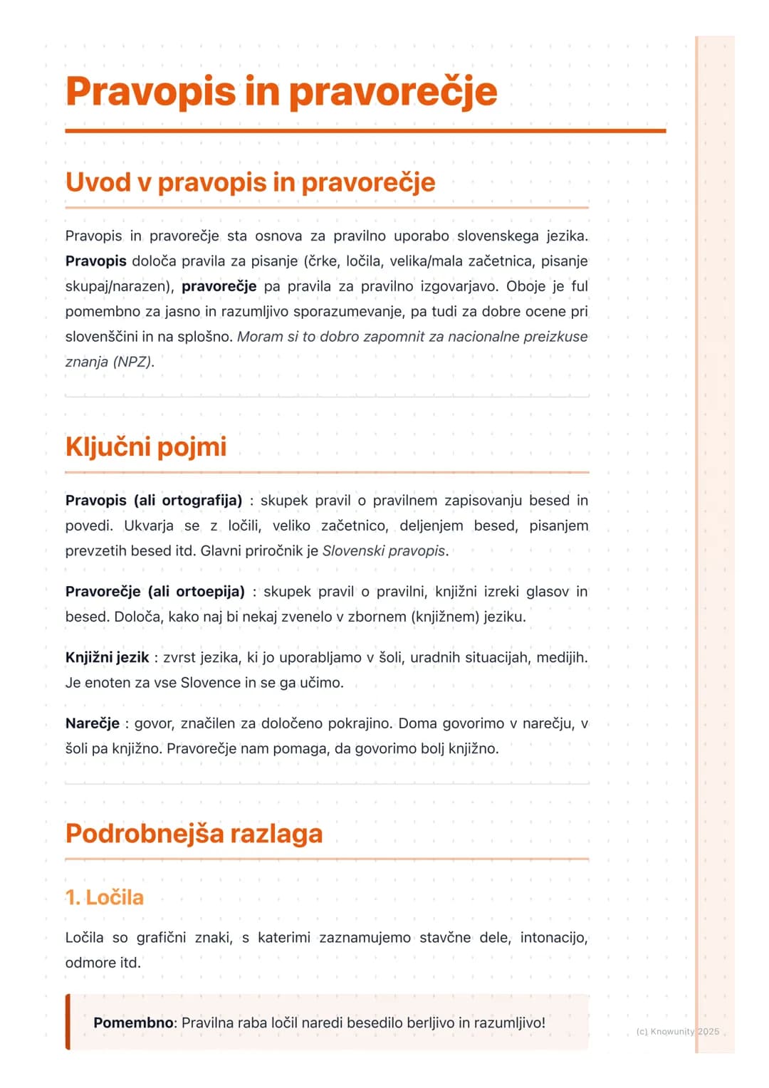 # Pravopis in pravorečje
## Uvod v pravopis in pravorečje
Pravopis in pravorečje sta osnova za pravilno uporabo slovenskega jezika.
Pravop
