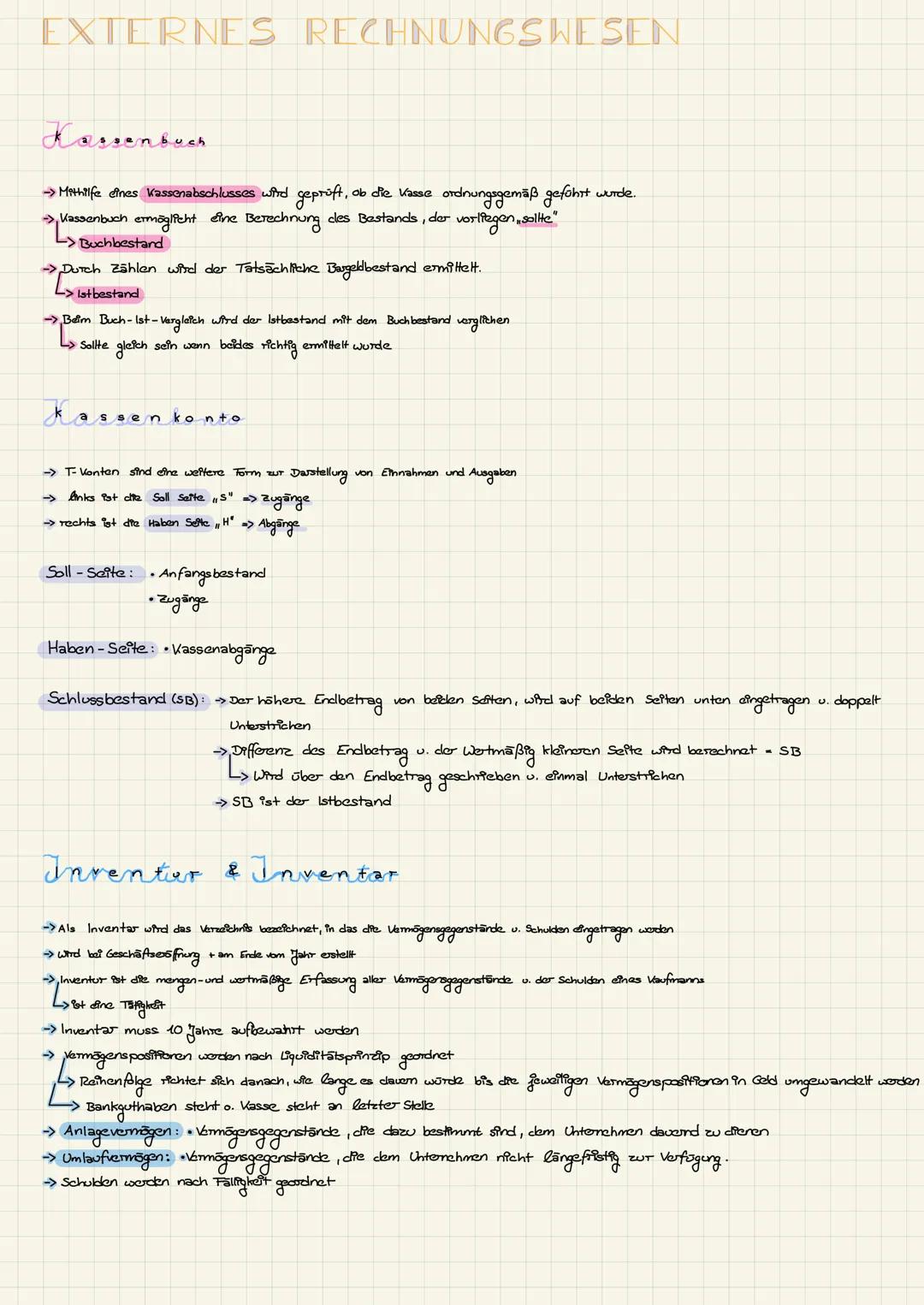 # EXTERNES RECHNUNG SHE SEN
# Kassenbuch
→ Mithlife eines Kassonabschlusses wird geprüft, ob die kasse ordnungsgemäß gefohit wurde.
→ Ka