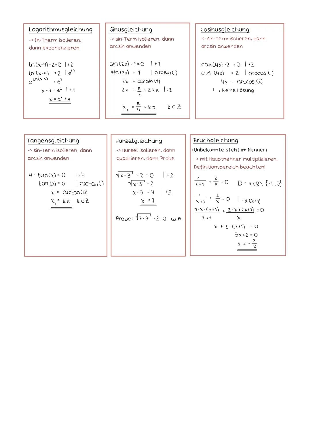 # Gleichungen losen
Lineare Gleichung
-> x isolieren.
$
\frac{3}{4}x-2=0 \quad |+2 \\
\frac{3}{4}x = 2 \quad | \cdot \frac{4}{3} \\
x = \f