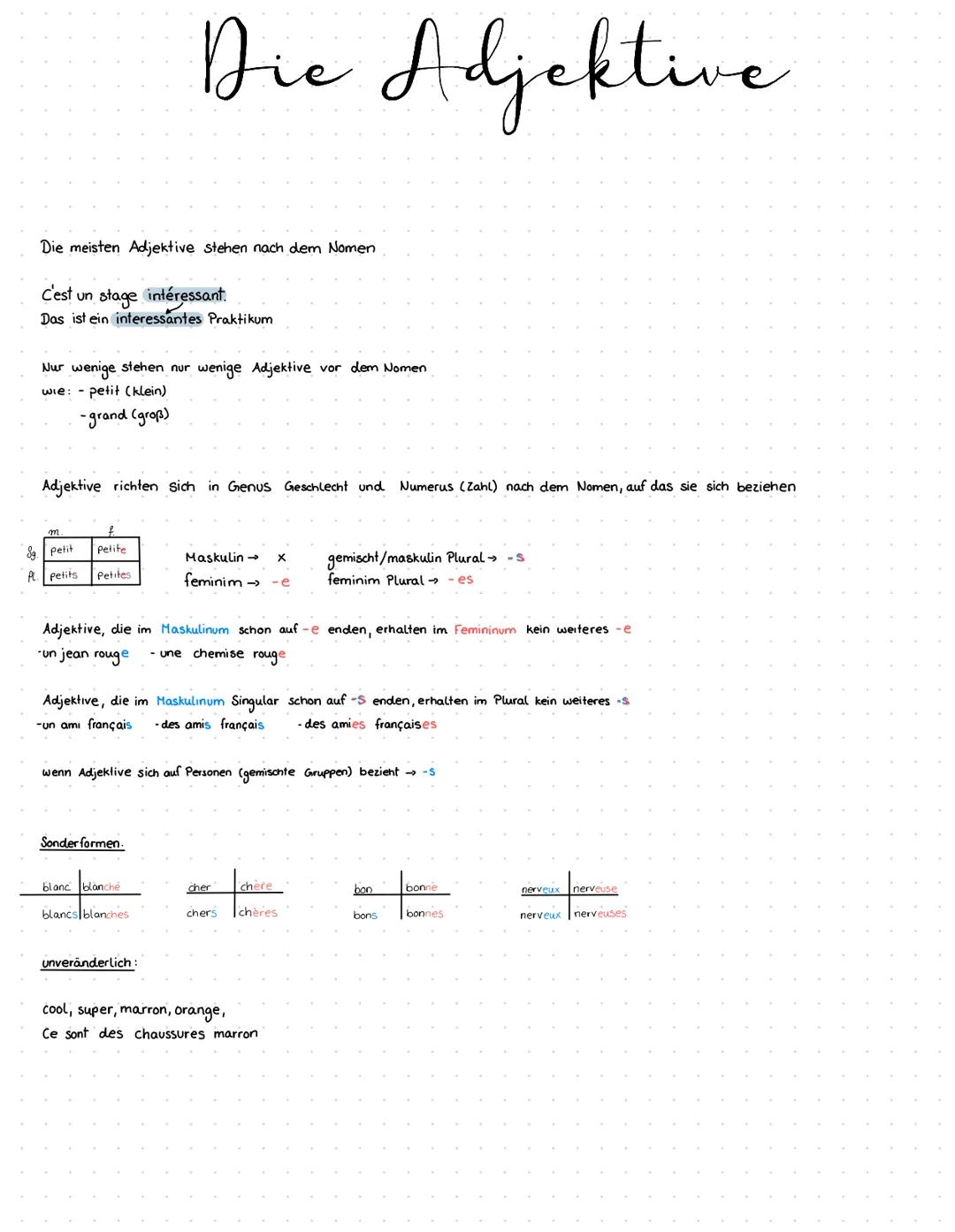 ÊTRE
être = Sein
Je
ти
il/elle / on
nous
vous
ils/elles
passe compossi
J'ai été
+ NUMERUS &
GENUS
-e
suis
es
est
Sommes
êtes
naitre négebore