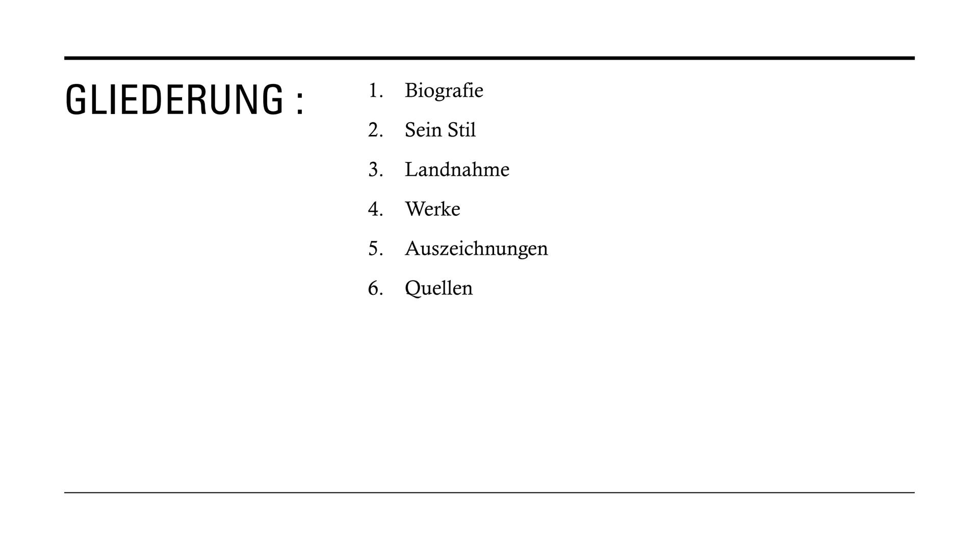 CHRISTOPH HEIN
Isabella D'Errico 11Leh
Leistungskurs Deutsch GLIEDERUNG:
1. Biografie
2. Sein Stil
3. Landnahme
4. Werke
5. Auszeichnungen
6