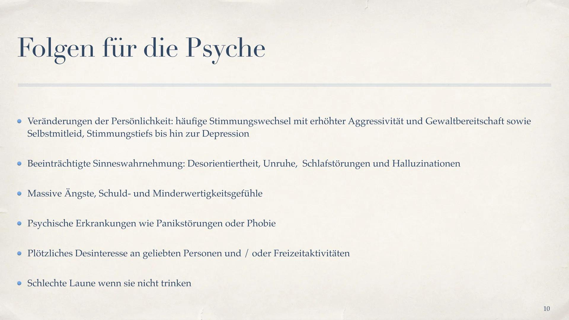 Alkohlabhängigkeit
Die akzeptierte Droge
Cherry Michelle
1 Inhaltsverzeichnis
Was ist Alkohol? - Folie 3
• Was ist Alkoholabhängigkeit ?- Fo