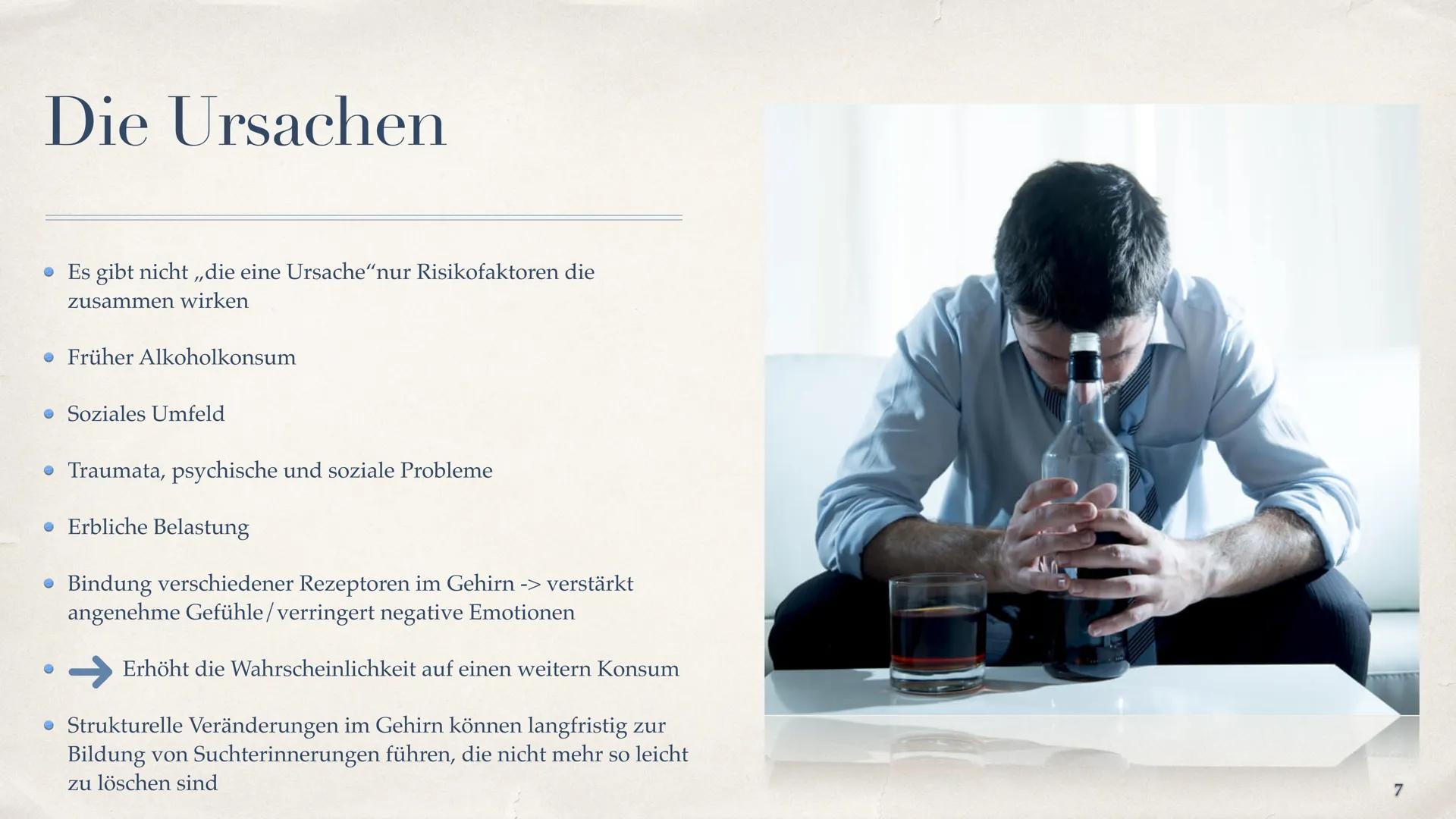 Alkohlabhängigkeit
Die akzeptierte Droge
Cherry Michelle
1 Inhaltsverzeichnis
Was ist Alkohol? - Folie 3
• Was ist Alkoholabhängigkeit ?- Fo