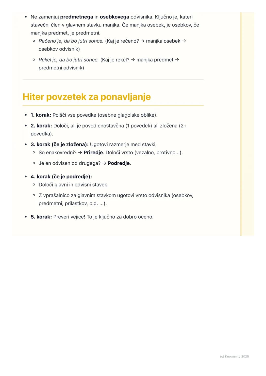# Stavčne Vrste in Vezje
Skladnja: Stavčne vrste in vezje
To je pomembna snov za maturo, ker se preverja razumevanje zgradbe povedi
in pra