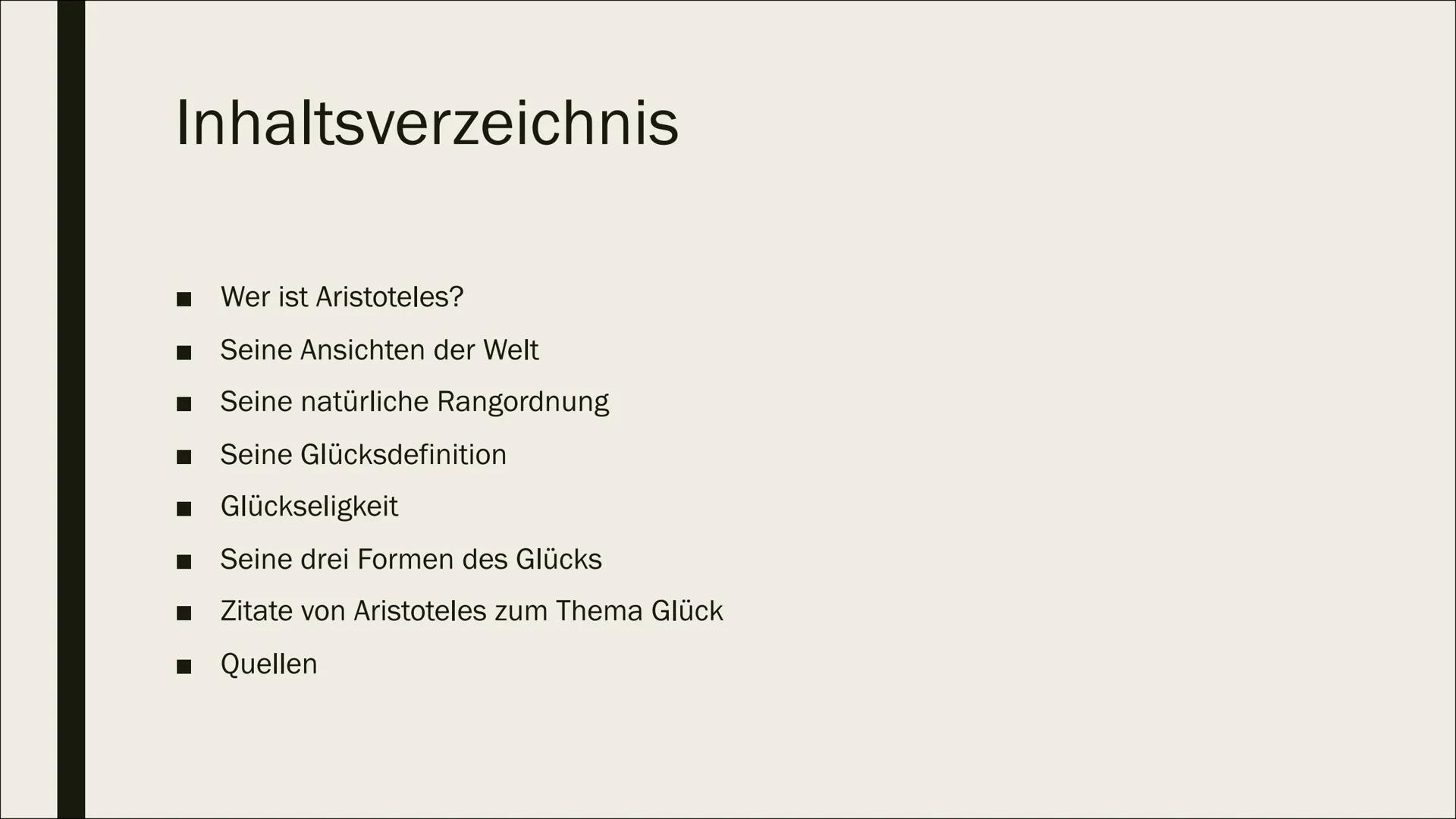 ARISTOTELES'S
GLÜCKDEFINITION # Inhaltsverzeichnis
- Wer ist Aristoteles?
- Seine Ansichten der Welt
- Seine natürliche Rangordnung
- Seine